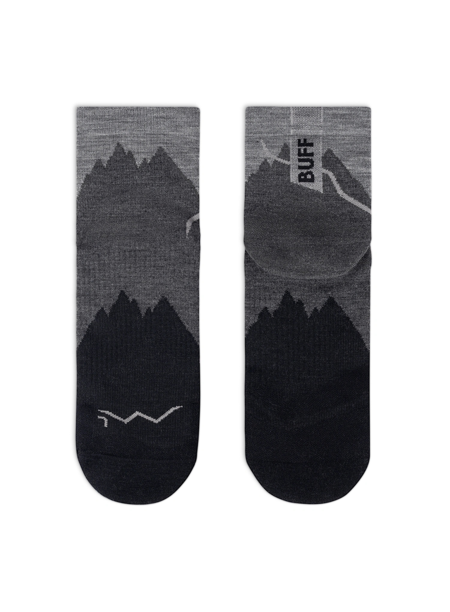 Buff Merino LIghtweight Quarter Sock LWQ3 Túrazokni - black