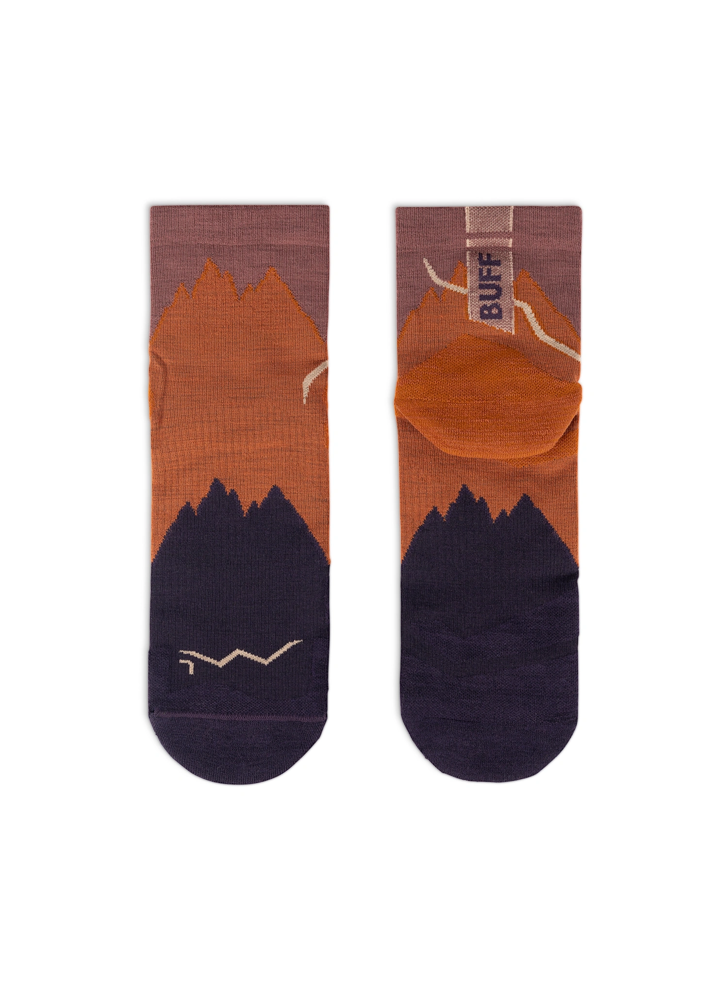 Buff Merino LIghtweight Quarter Sock LWQ3 Túrazokni - ginger