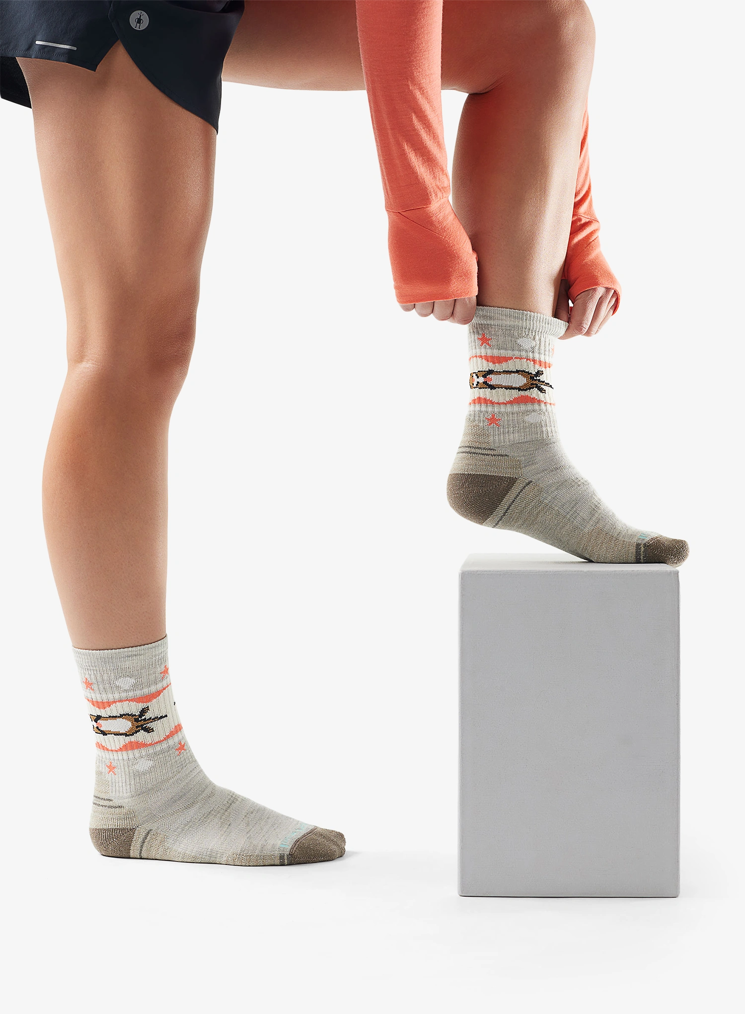 Smartwool Hike Light Cushion Otter Float Crew Socks Női túrazokni - ash