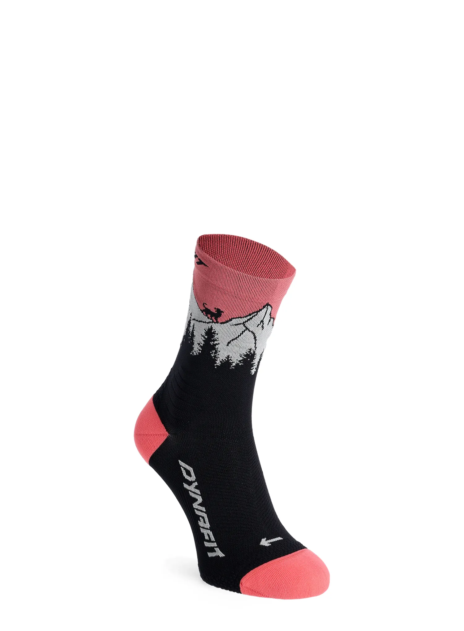 Dynafit Traverse Crew Socks Túrazokni - black out/ultra coral