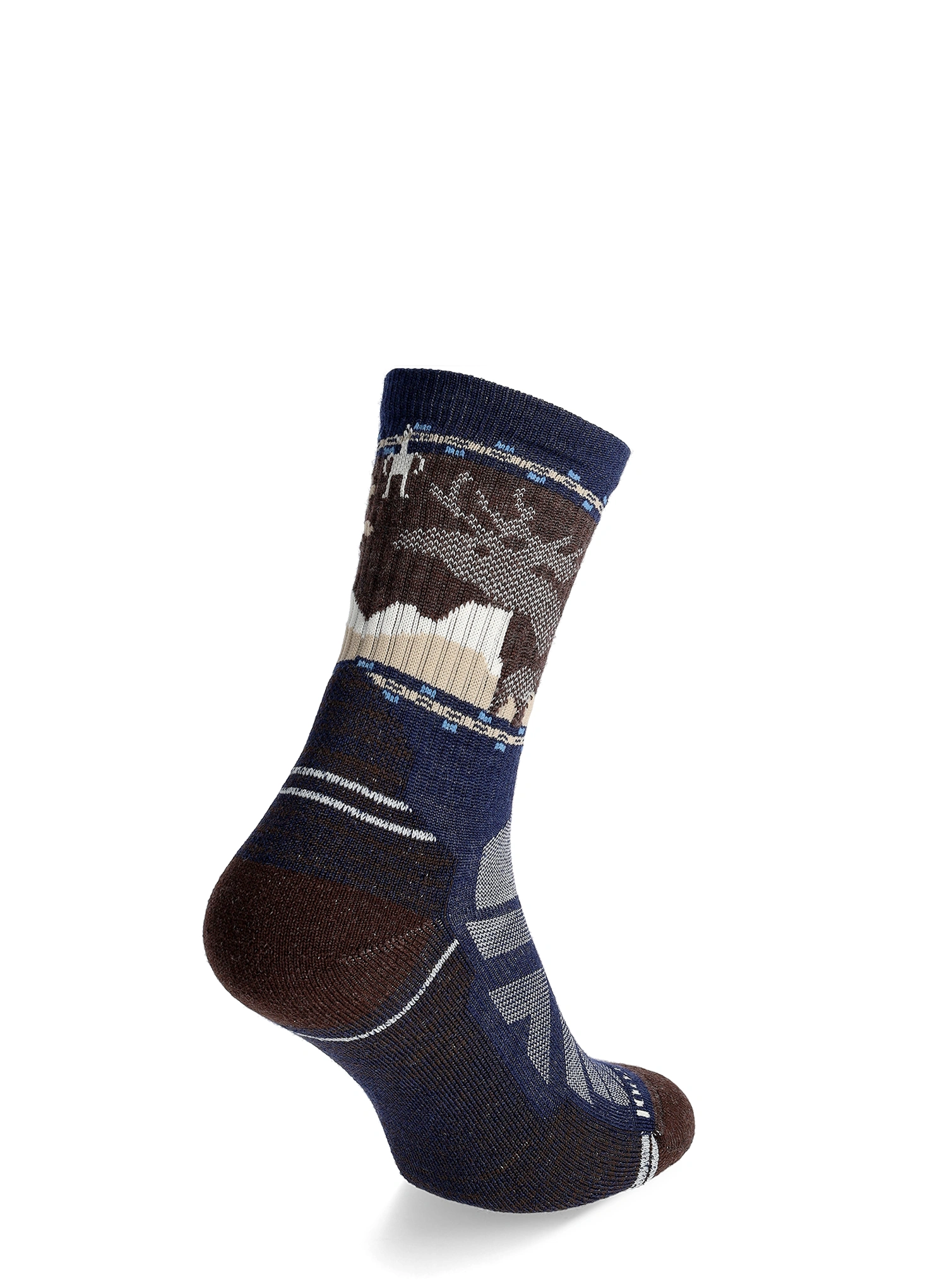 Smartwool Hike Light Cushion Mountain Moose Crew Socks Túrazokni - deep navy