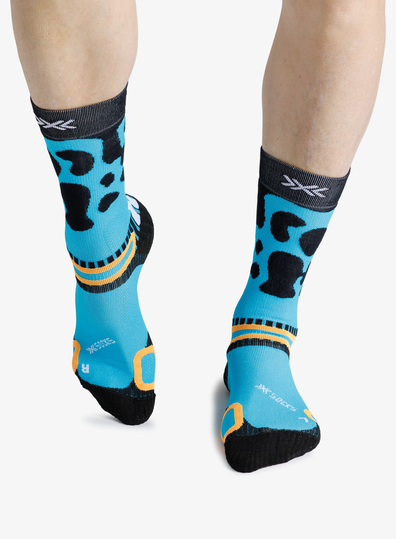 X-Socks Hike Discover Crew Túrazokni - punchy blue frog