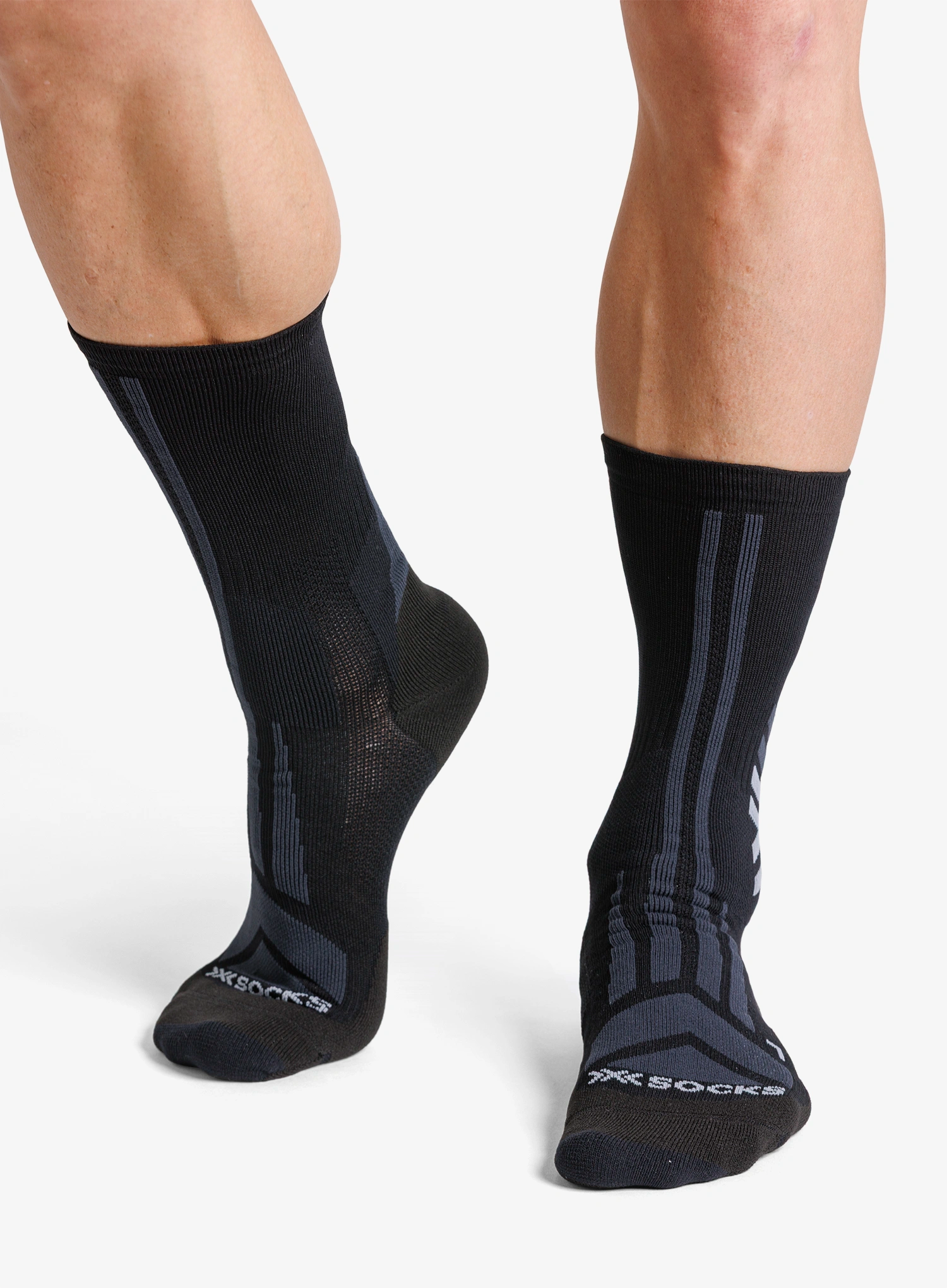 X-Socks Hike Discover Crew Túrazokni - x black
