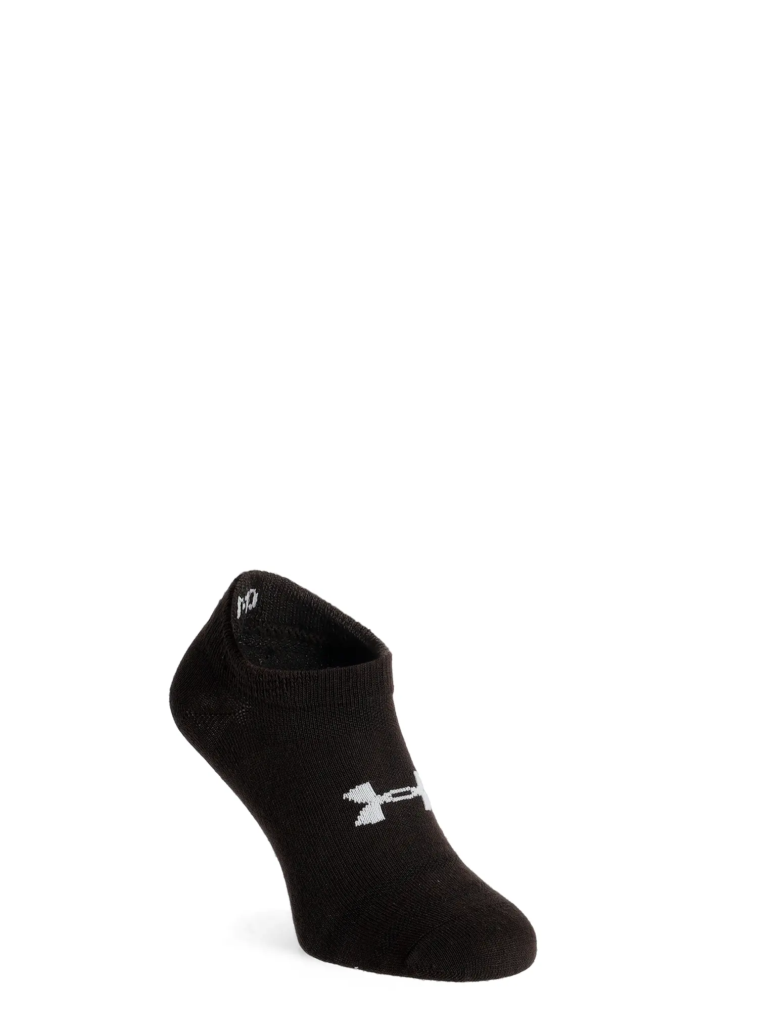 Under Armour Essential 6-Pack No Show Socks Zokni - black/black/halo gray