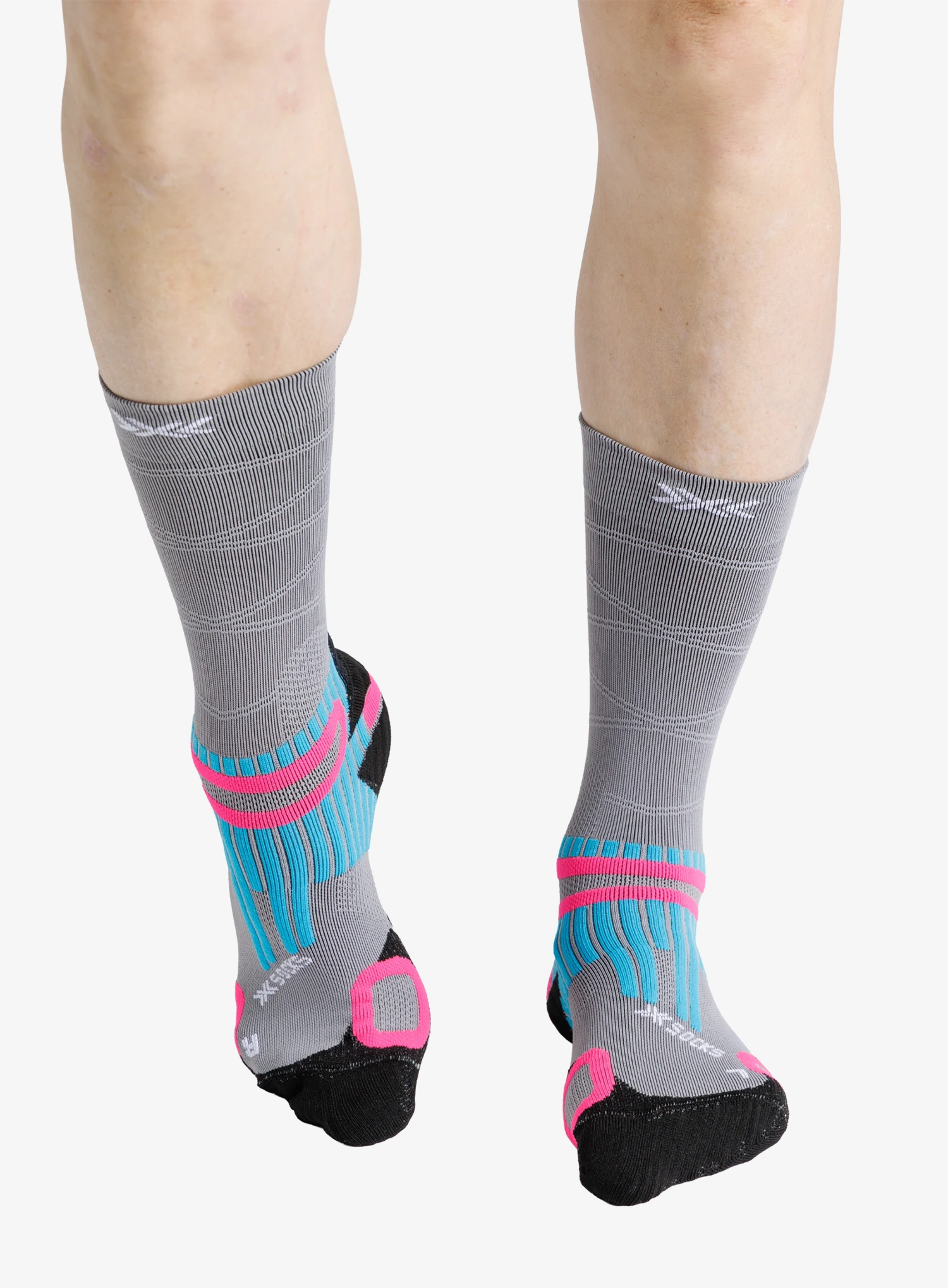 X-Socks Hike Anatomix Crew Zokni - clay grey