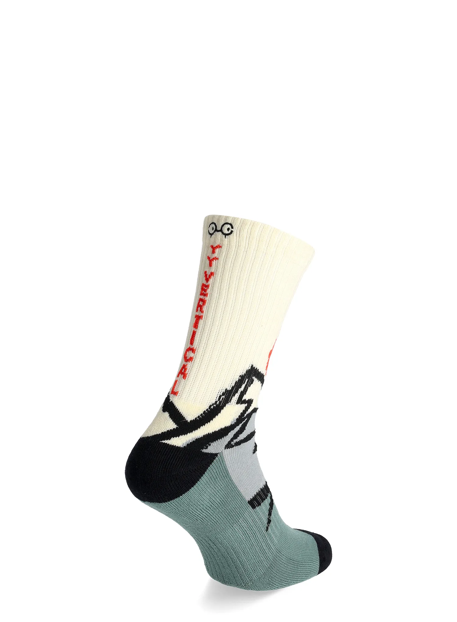 Y&Y Vertical Mountain Origins Zokni - cream/green
