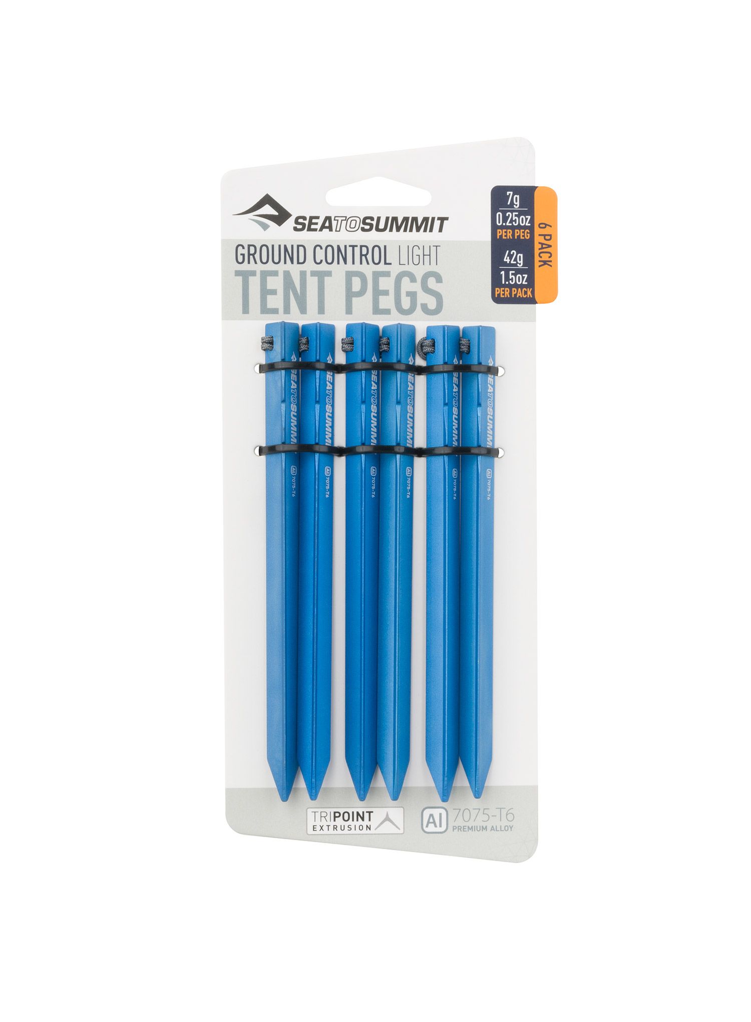 Sea To Summit Ground Control Light Tent Pegs (6 Pack) Sátorcövek - blue
