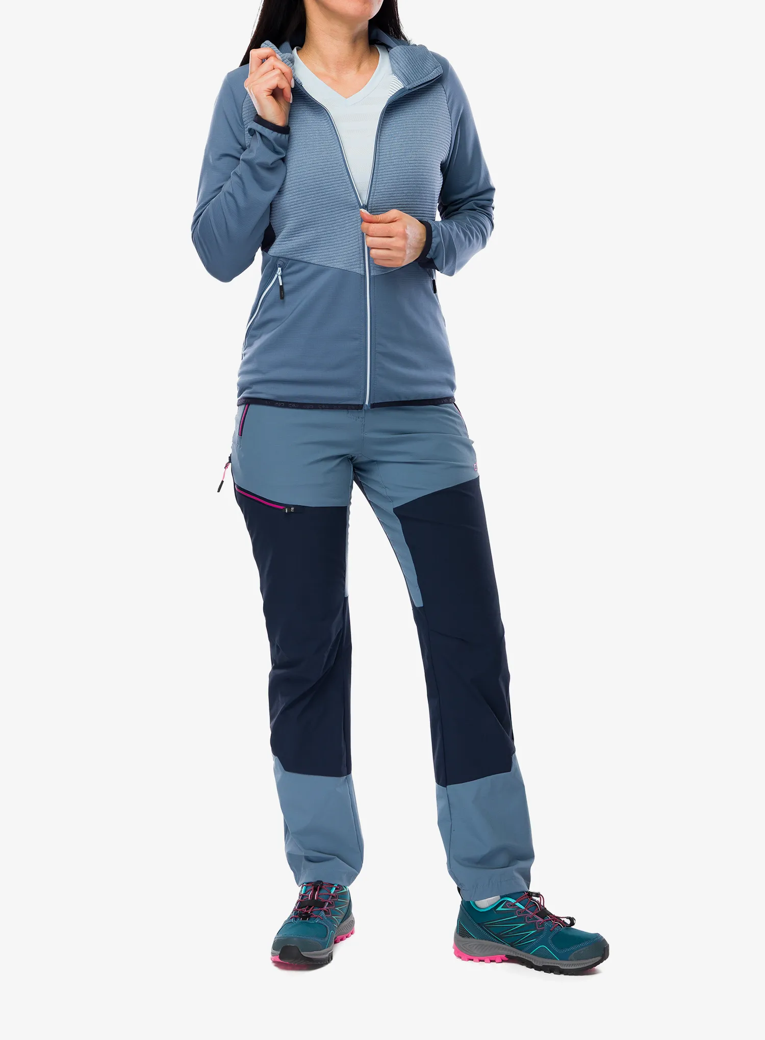 CMP Omber Jacket Fix Hood Női softshell - space