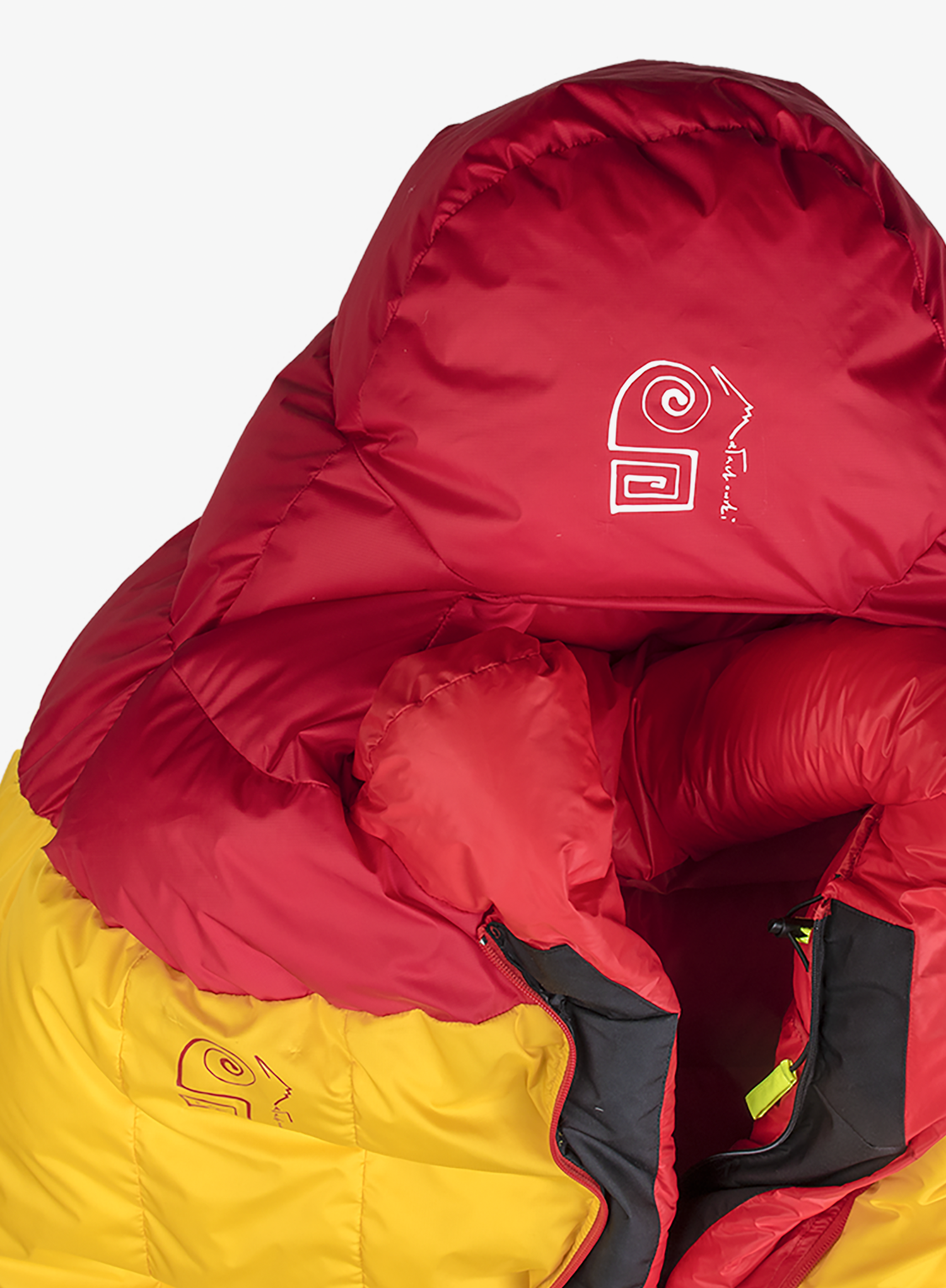 Małachowski 1000 Guide Pro (165-176 cm) Pehely hálózsák - yellow/red