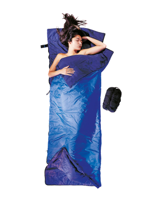 Cocoon Tropic Traveler - Silk Long (200 cm) Szintetikus töltetű hálózsák - royal blue/tuareg