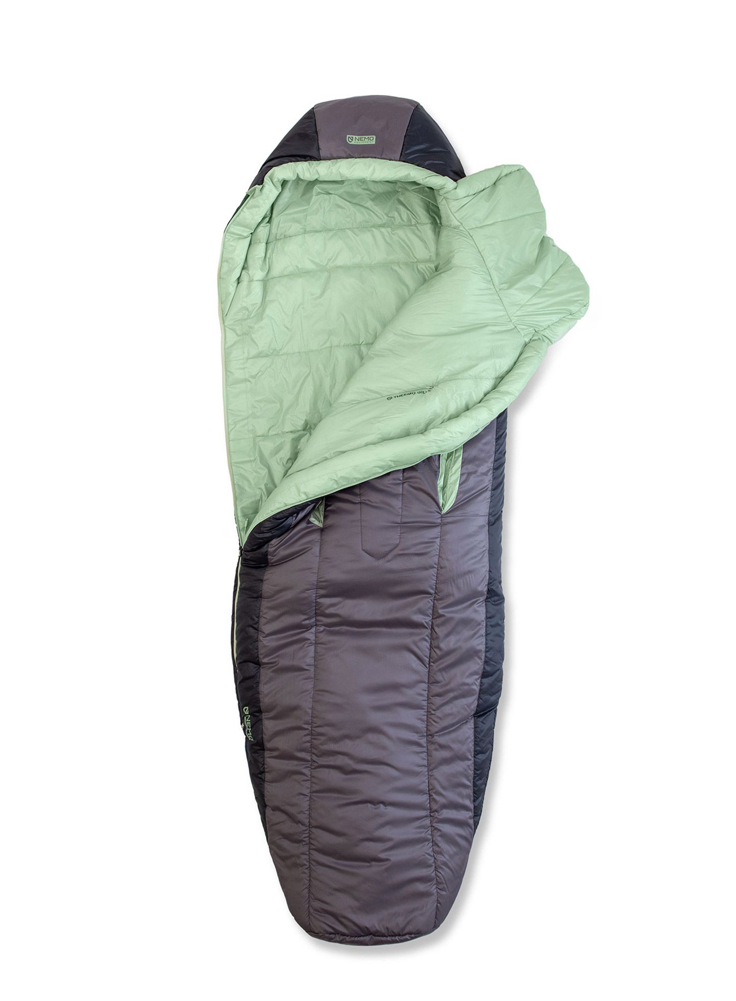 Nemo Forte Endless Promise 35 Reg (168 cm) Női Szintetikustöltetű Hálózsák - plum gray/celadon green