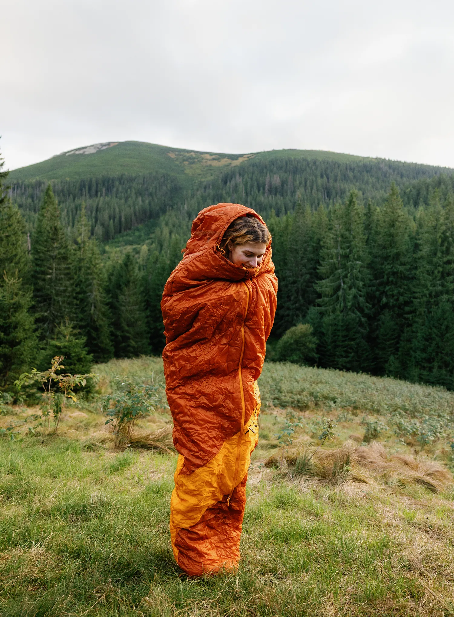 Turbat Vatra 3S Regular 185 cm Hálózsák - cinnamon stick/orange