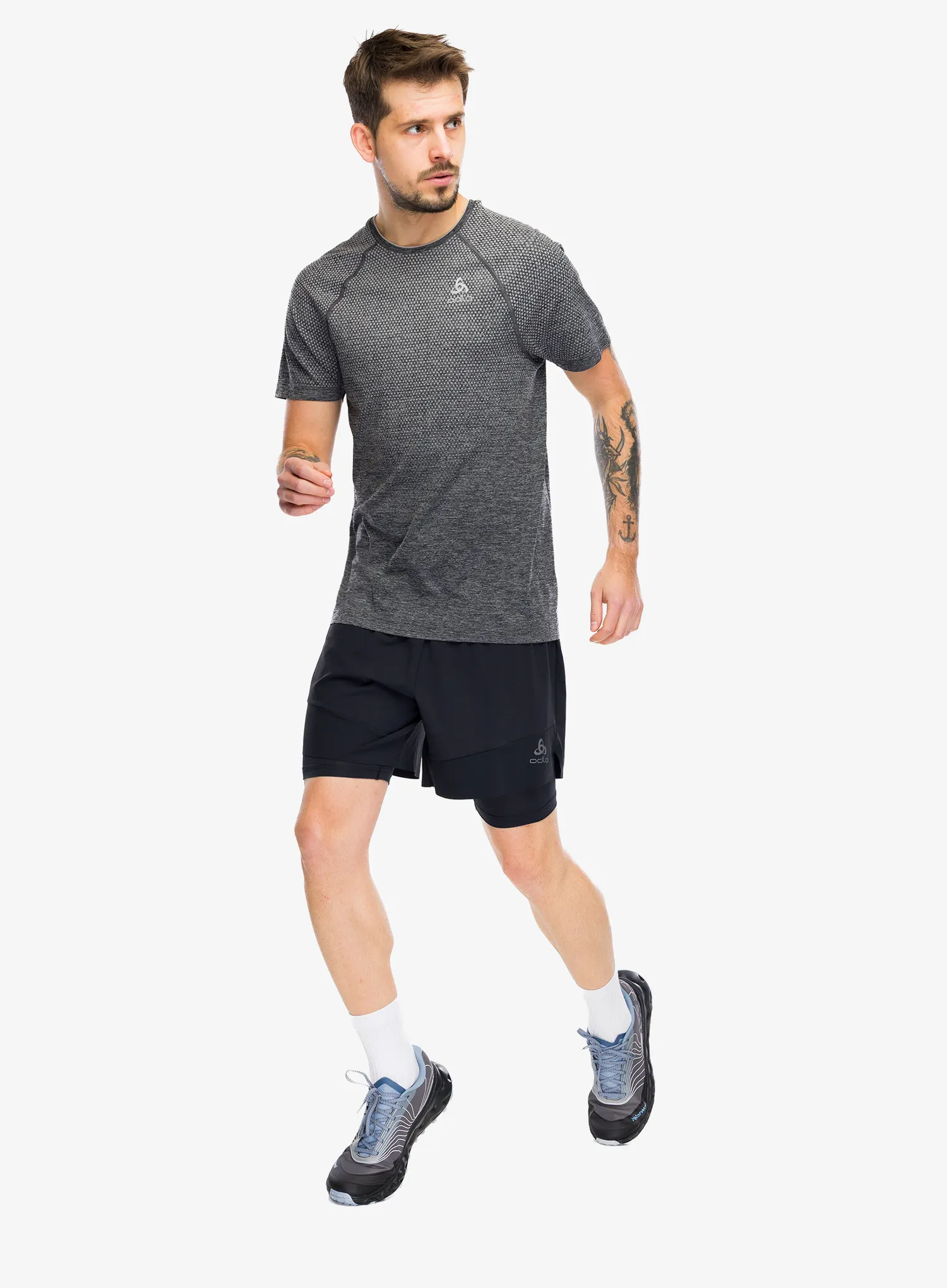 Odlo X-Alp Trail 6 Inch 2-In-1 Short Rövid futónadrág - black