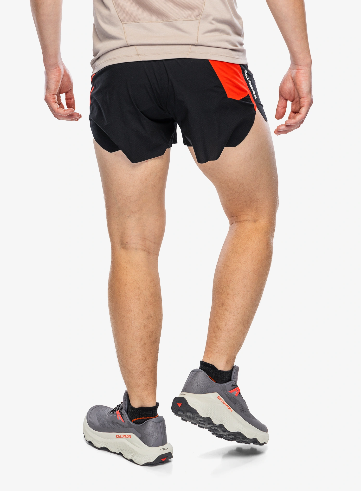 Salomon S/Lab Speed Spl 3 Shorts Rövid futónadrág - deep black/fire