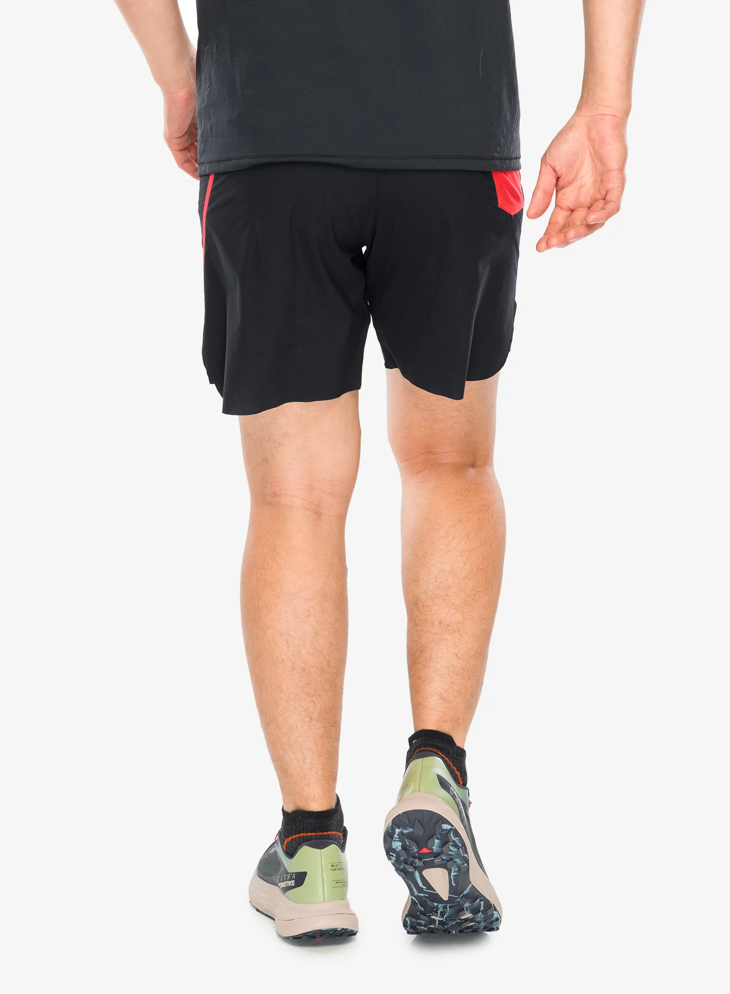 Salomon S/Lab Speed Spl 7 Shorts Rövid futónadrág - deep black/fiery