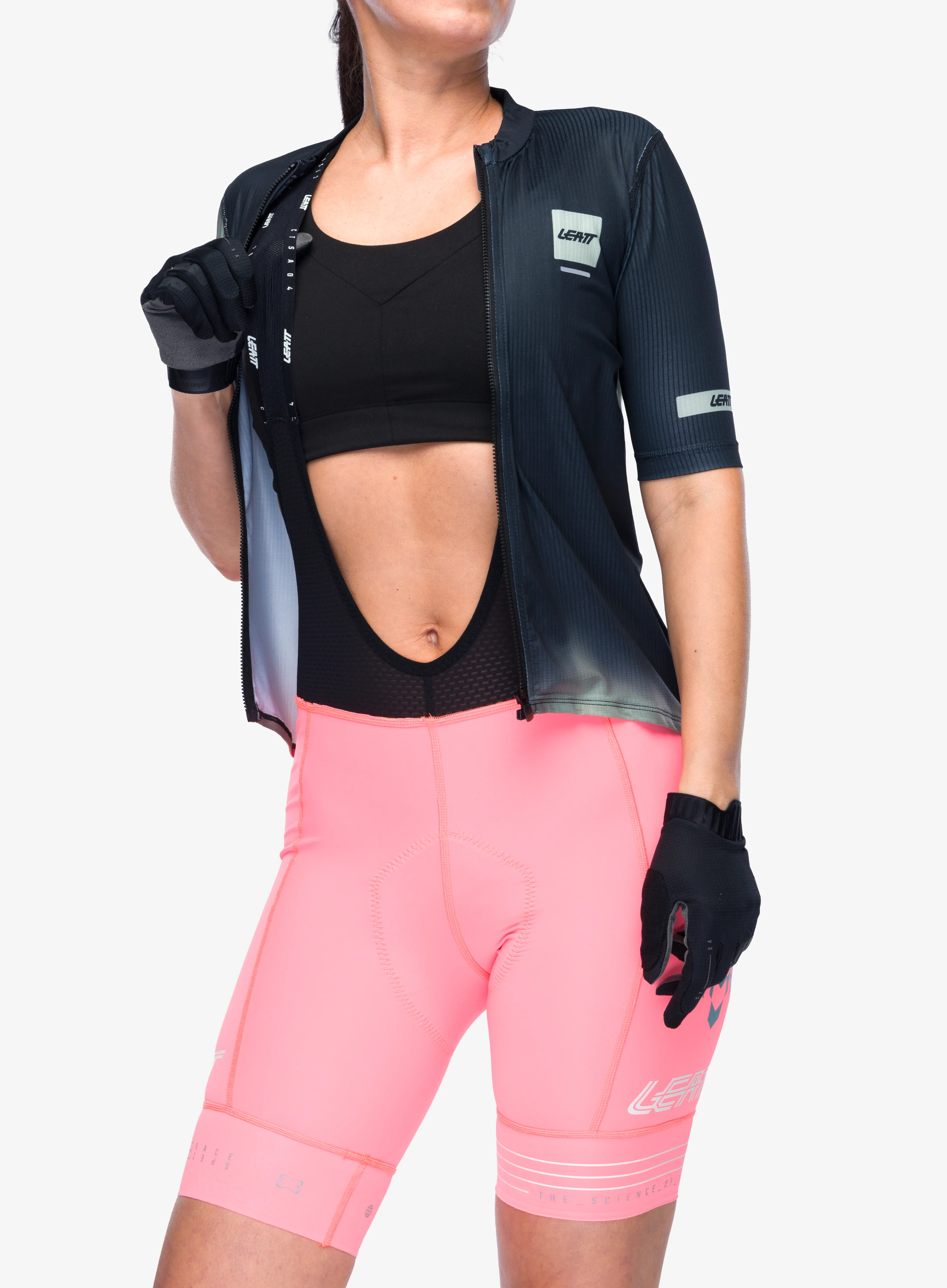 Leatt Bib MTB Endurance 6.0 Női kerékpáros rövidnadrág - racing pink