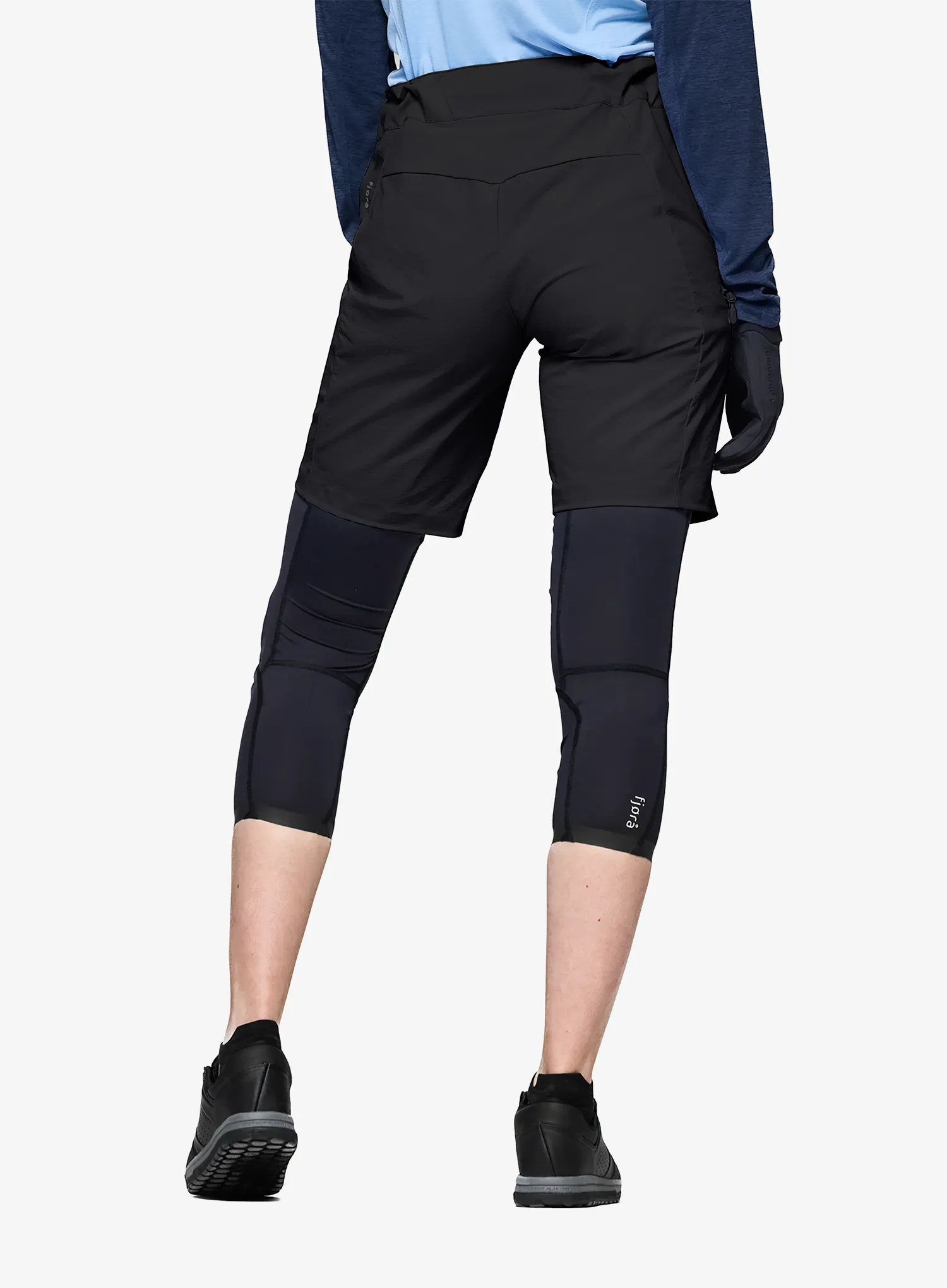Norrona Fjora Flex1 Light Shorts Női kerékpáros rövidnadrág - caviar black