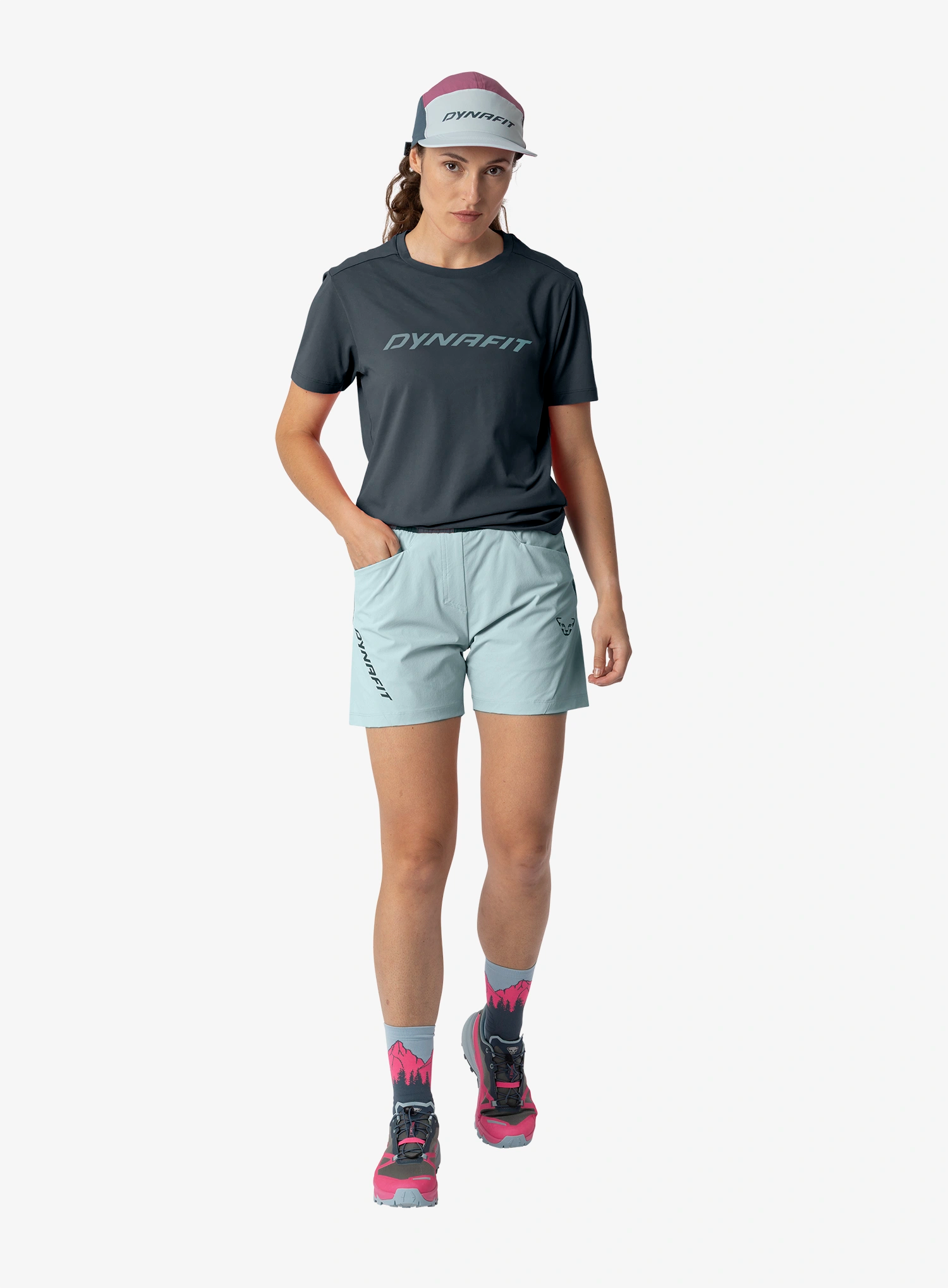 Dynafit Traverse Hybrid Shorts Női rövidnadrág - cloud blue