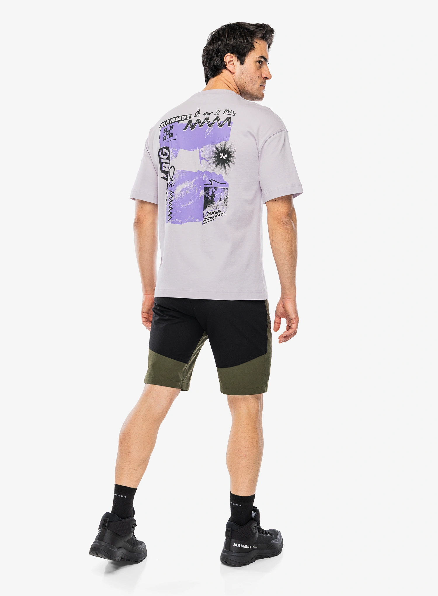 Mammut Zinal Hybrid Shorts Rövidnadrág túrázáshoz - dark marsh/black