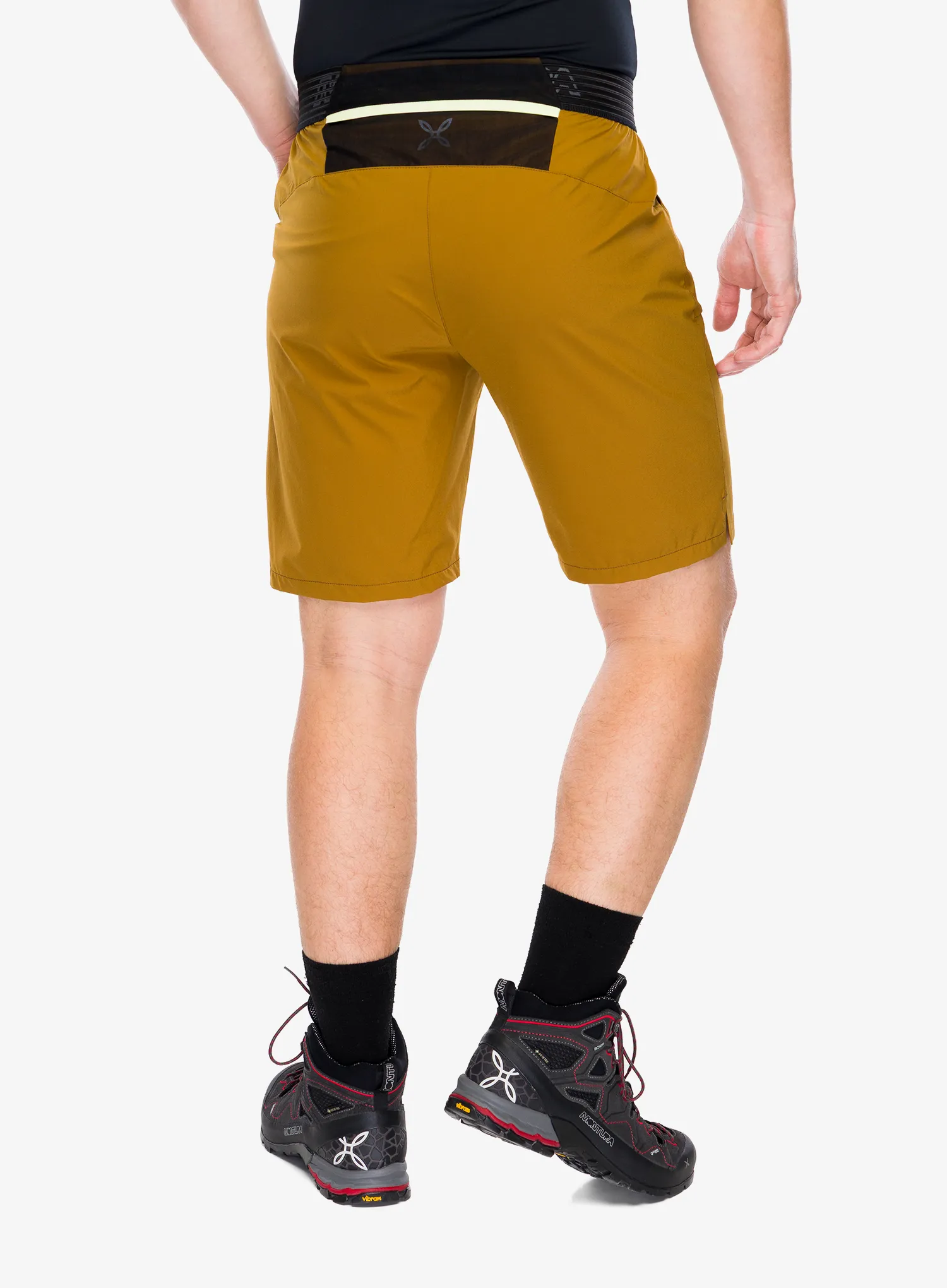 Montura Rise Bermuda Rövidnadrág túrázáshoz - bronze brown/sunny lime