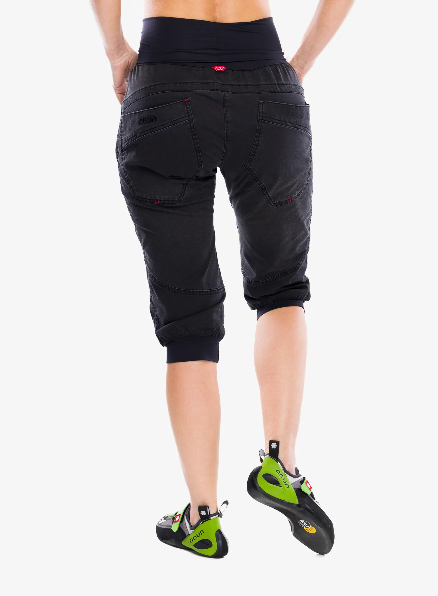 Ocun Noya Jeans Organic Shorts Női rövid mászónadrágok - black
