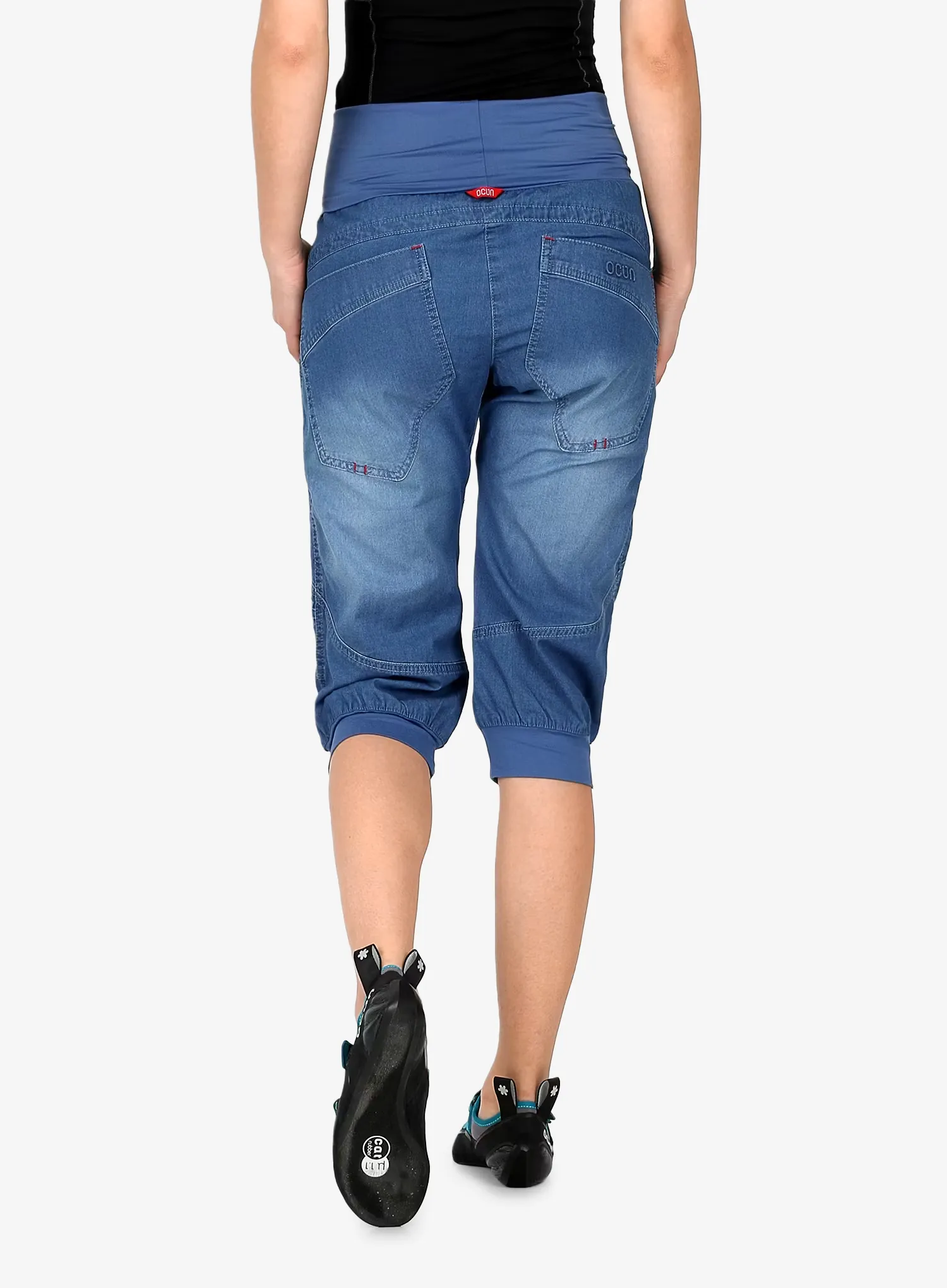 Ocun Noya Short Jeans Női Rövid Mászónadrágok - middle blue