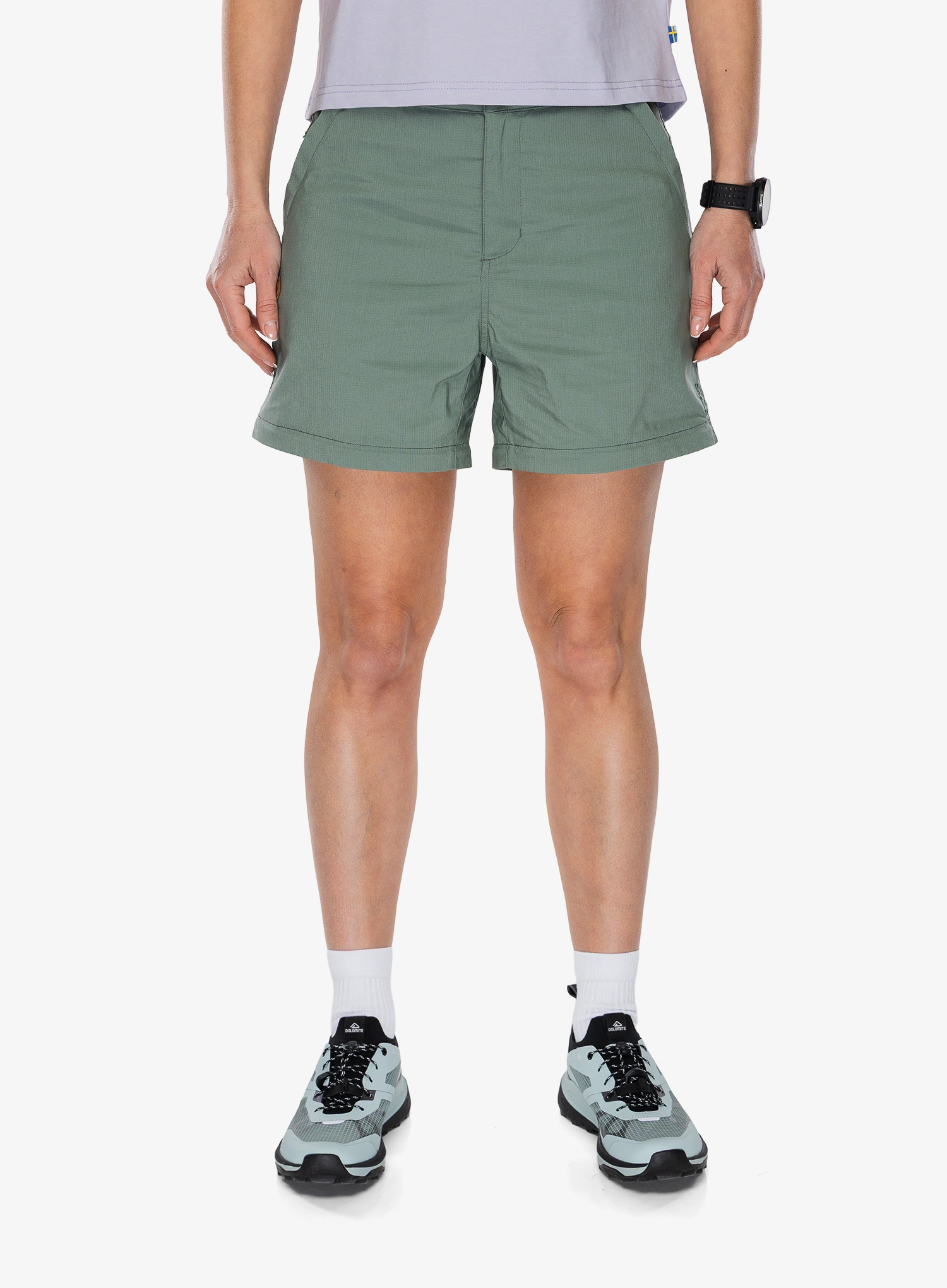 Fjallraven Abisko Hike Zip-off Trs Női nadrág - patina green