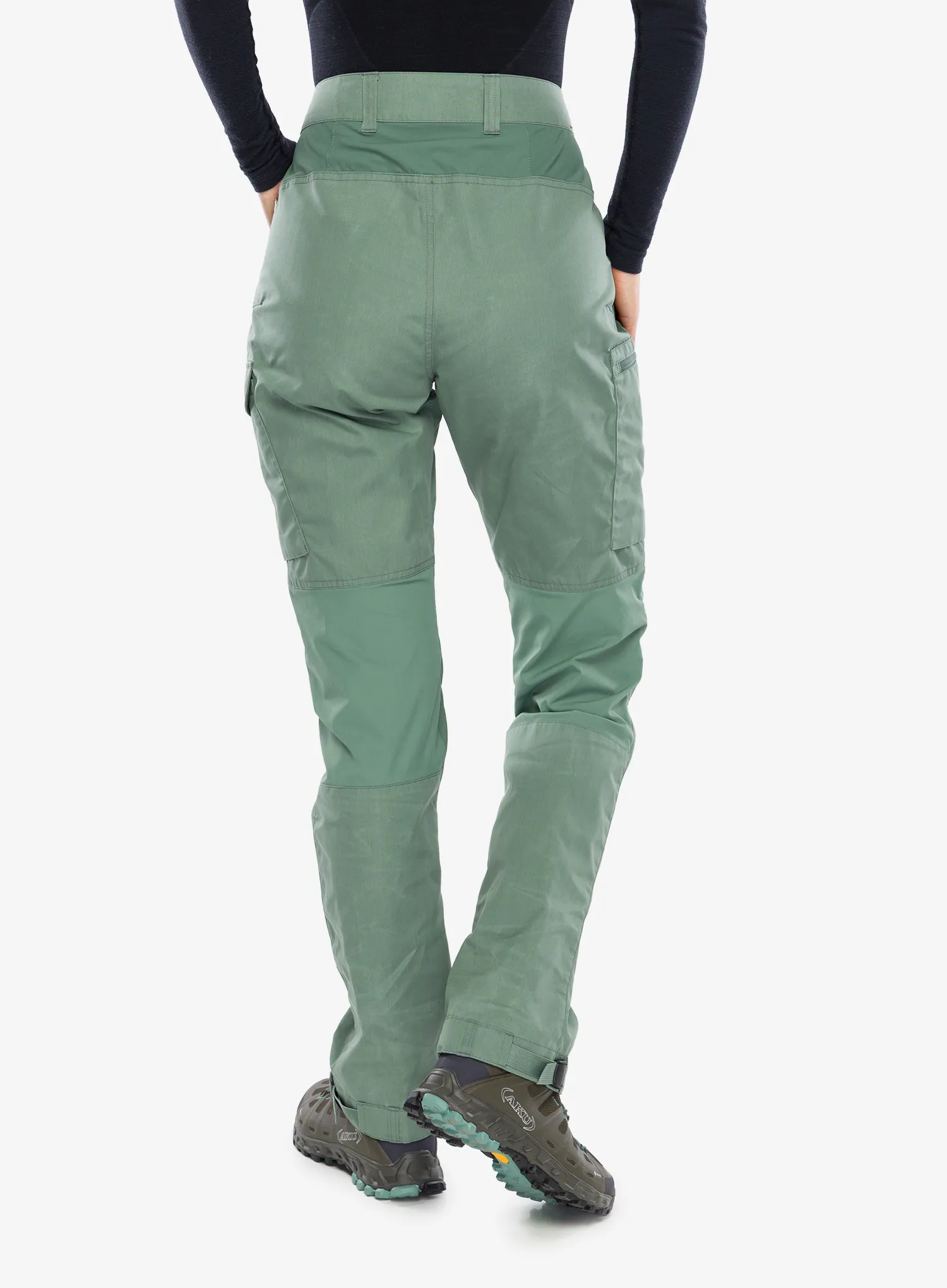 Fjallraven Kaipak Trousers Curved Női nadrág - patina green