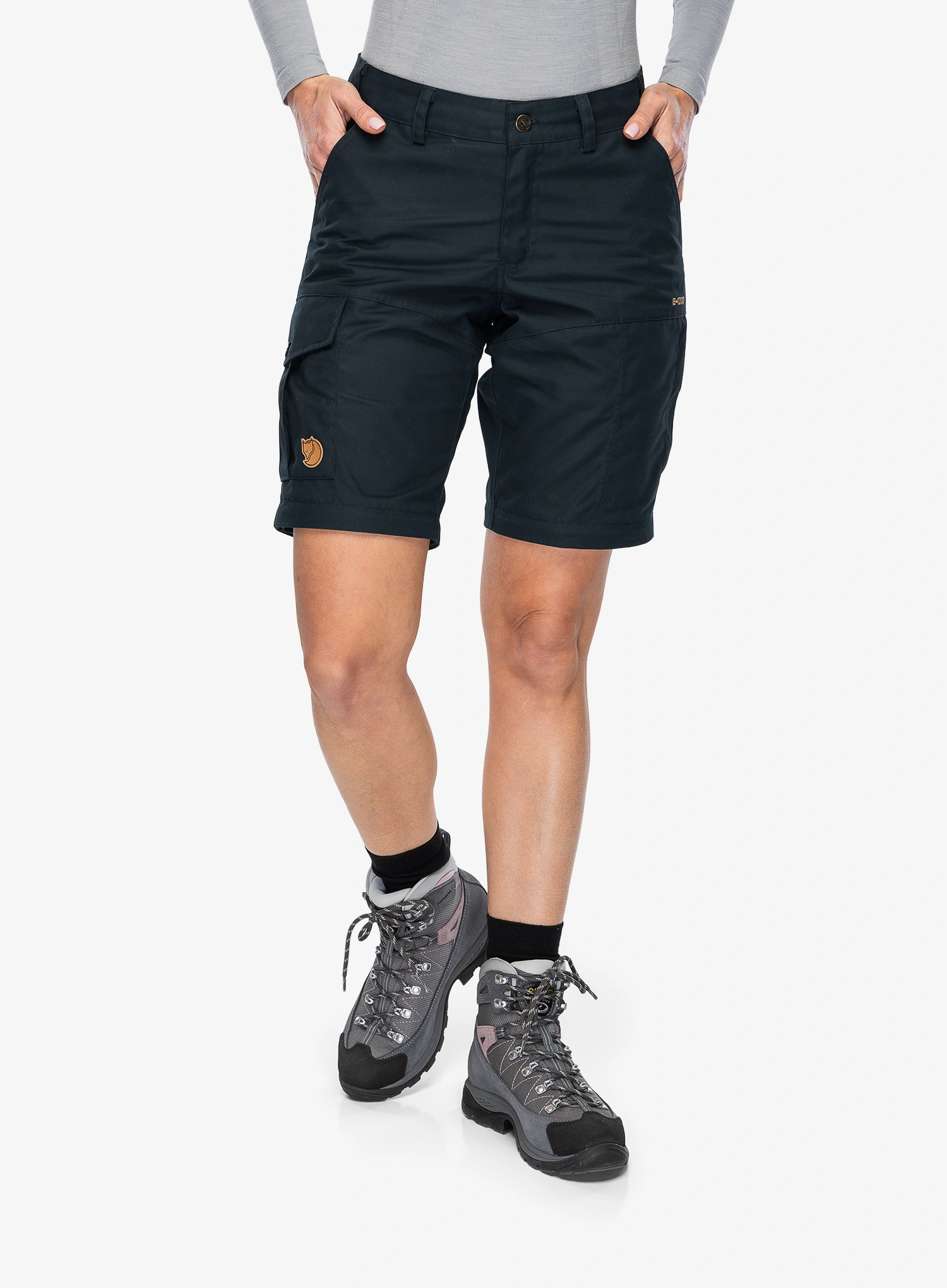 Fjallraven Karla Pro Zip-off Trousers Női Nadrág - dark navy