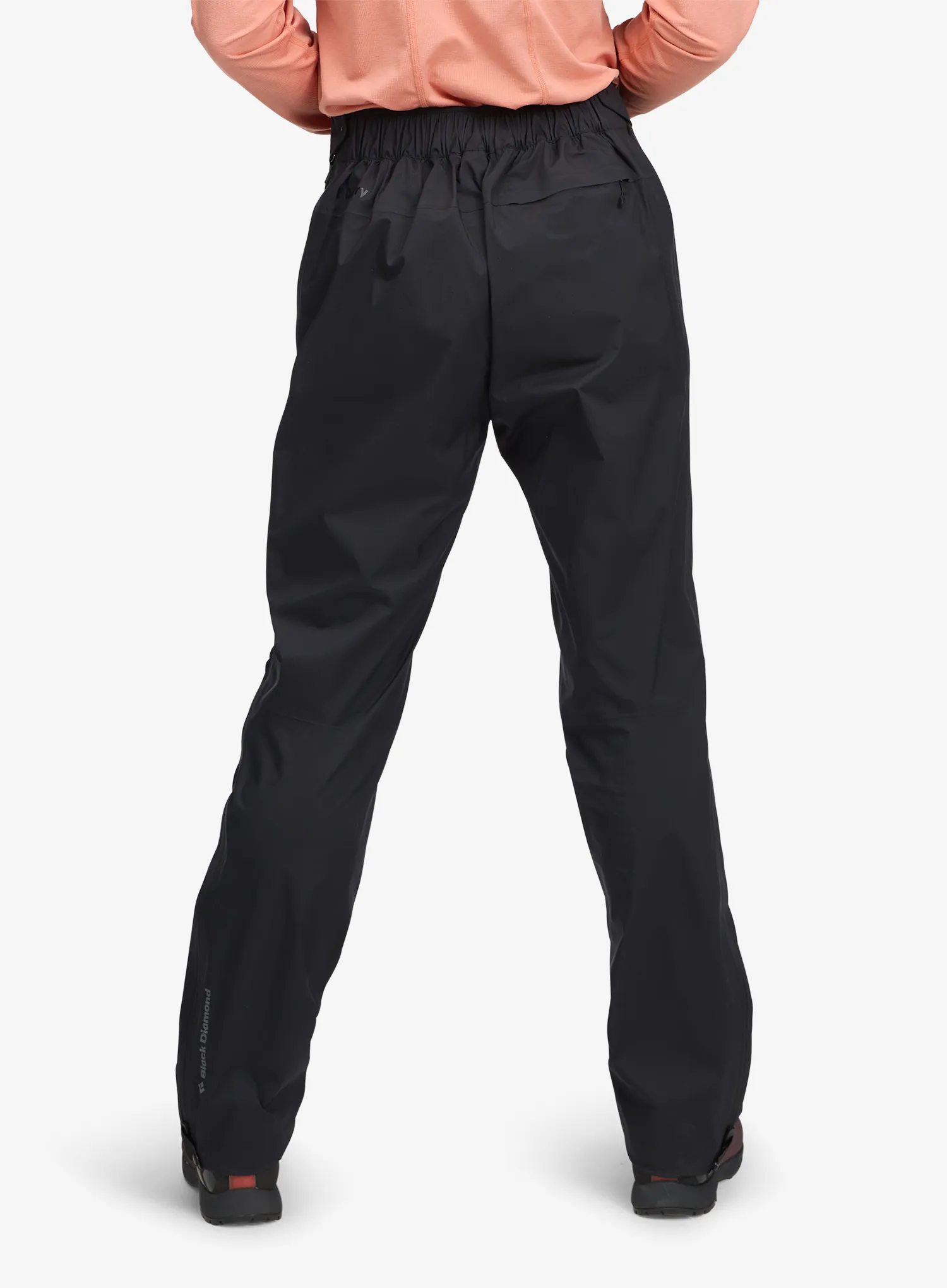 Black Diamond Fineline Stretch FZ Pants Női esőnadrág - black/black