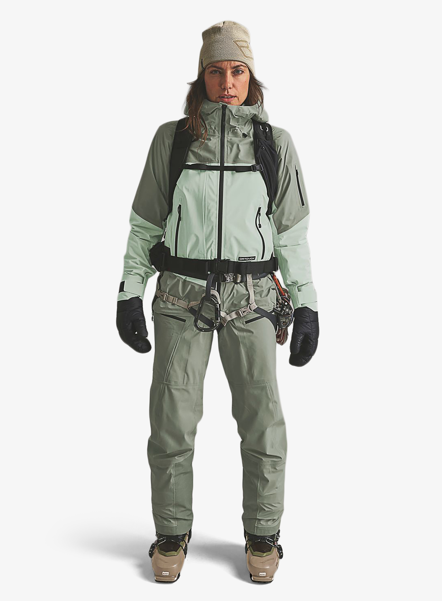 Ortovox Ortler Gore-Tex Pants Női túrasínadrág - green sage