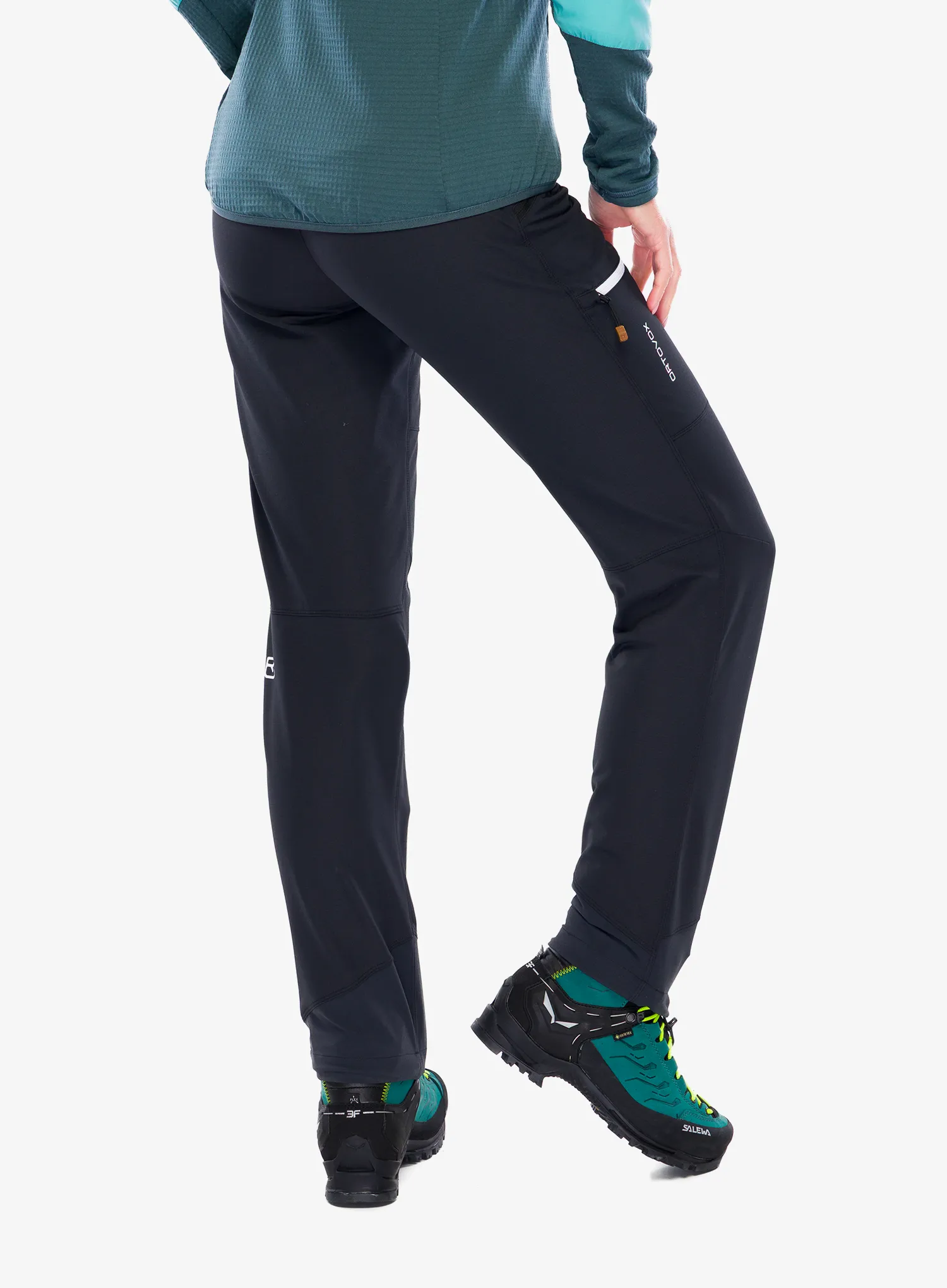 Ortovox Seceda Softshell Pants Női softshell nadrág - black raven