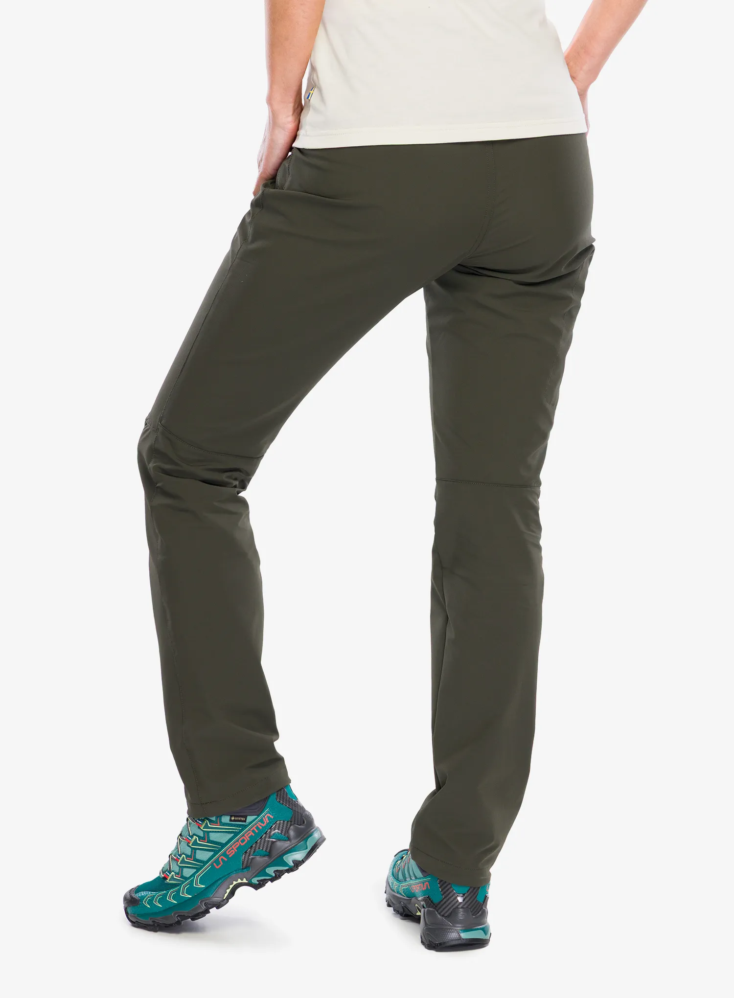 Fjallraven Abisko Trail Stretch Trousers Női túranadrág - deep forest