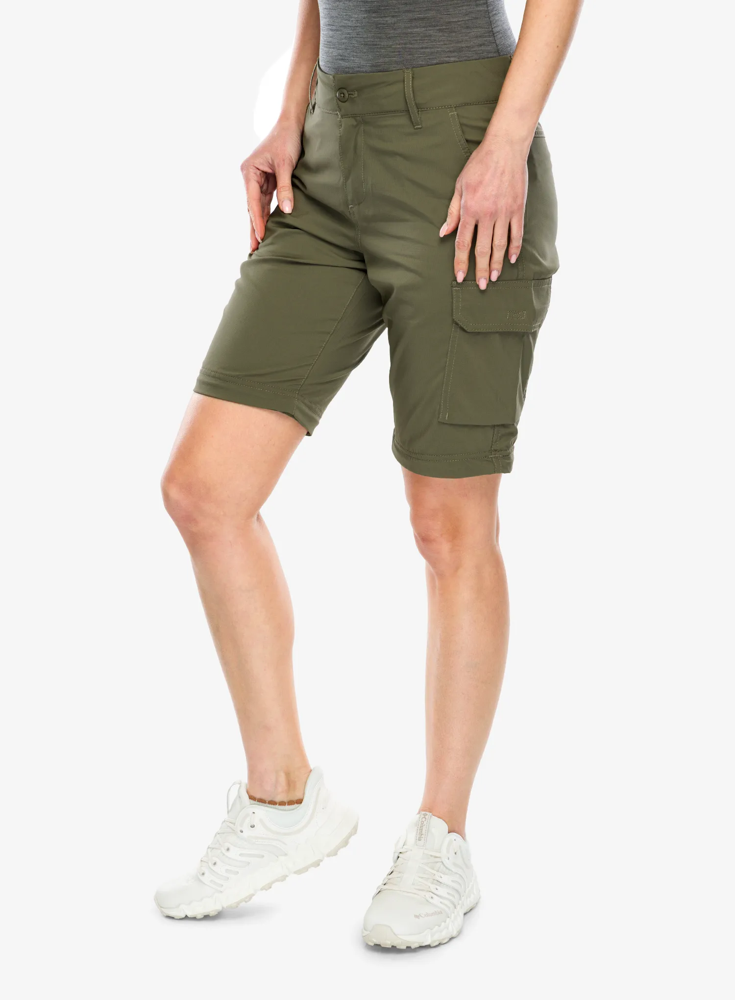 Columbia Silver Ridge Utility Convertible Pant Túranadrág női - stone green