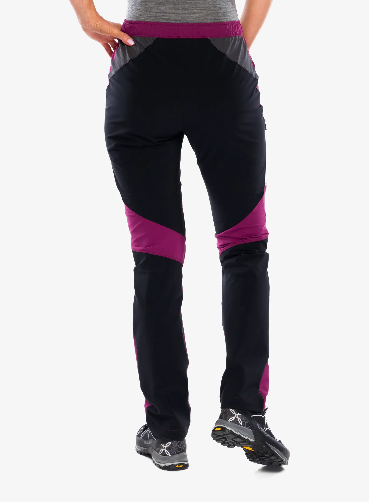 Montura Spitze Pants Túranadrág női - wine red/light rose