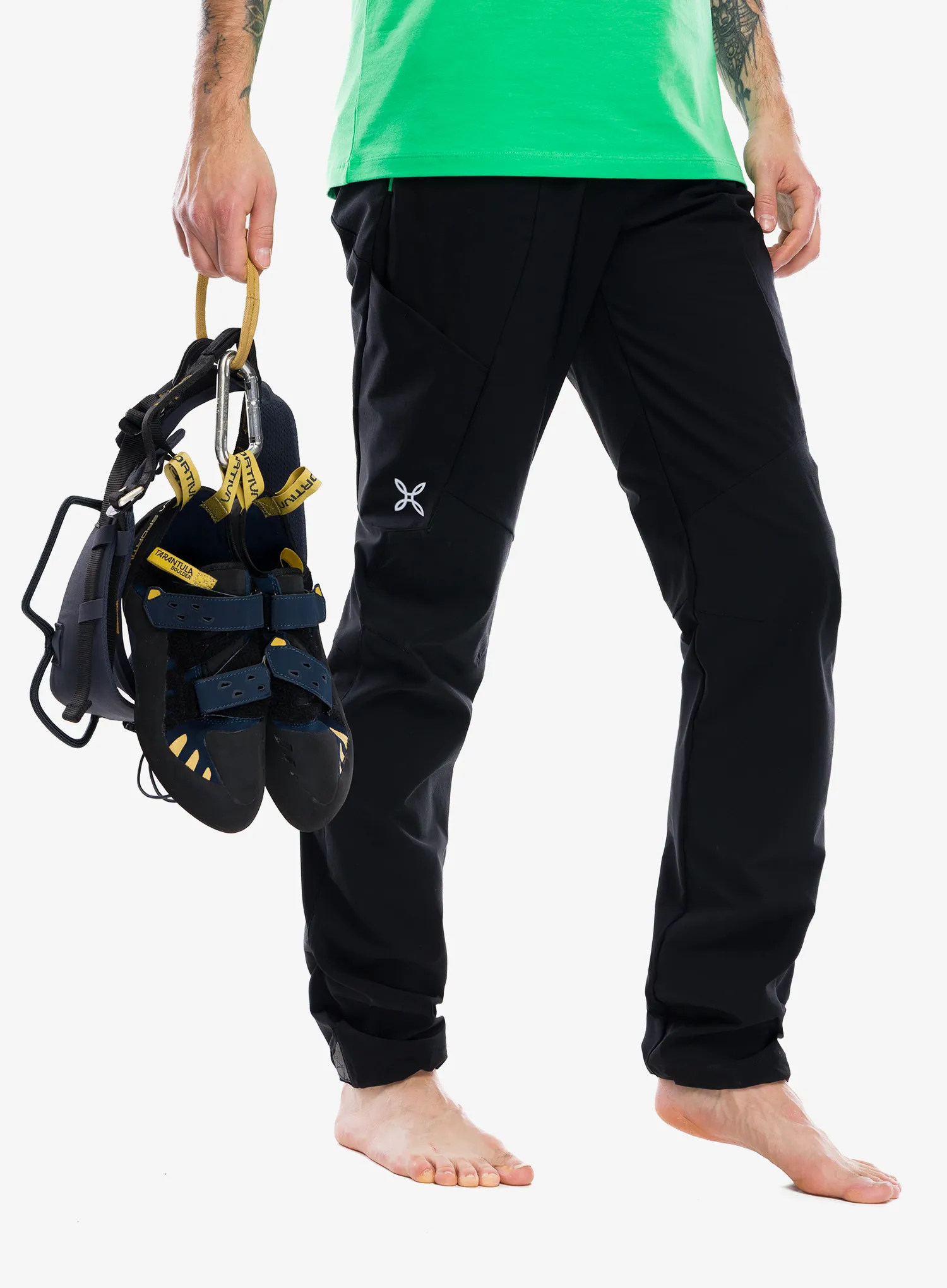 Montura Rocky 2 Pants Mászónadrág - black/vibe green