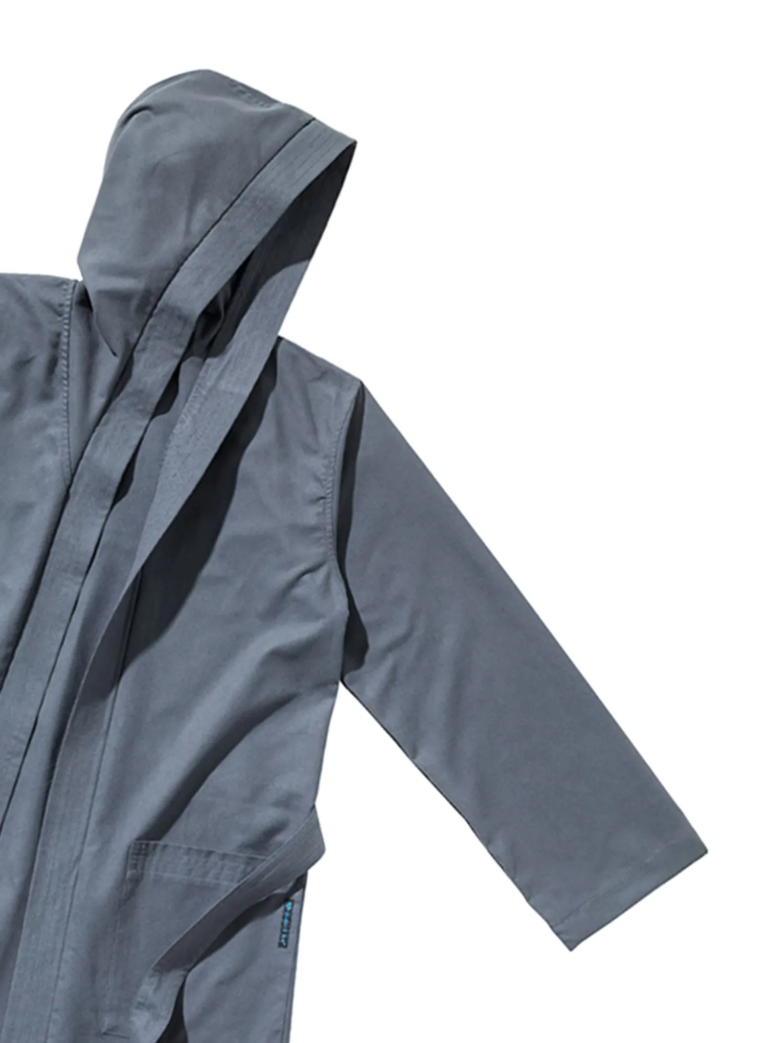 Köntös Cocoon Microfiber Bathrobe Ultralight with Hood - anchor grey