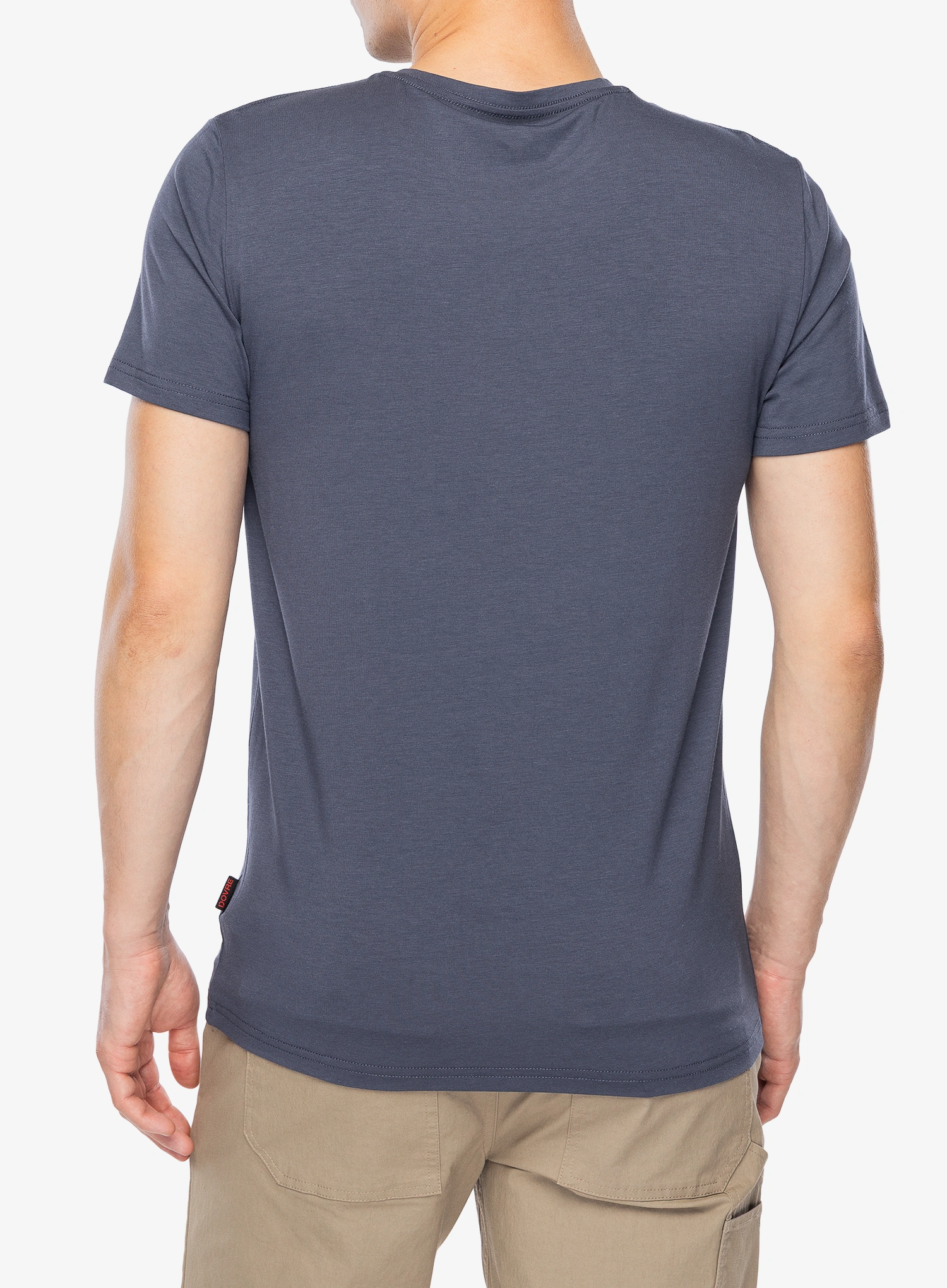 Dovre O-neck Bamboo Viscose T-shirt Pamutpóló - grey