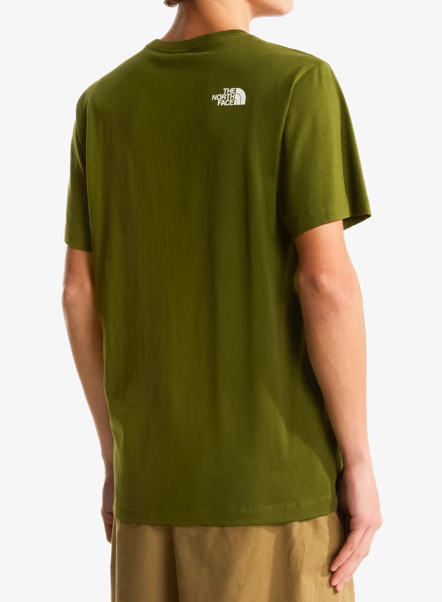 The North Face Mountain Line Regular SS Tee Pamutpóló - woodland green