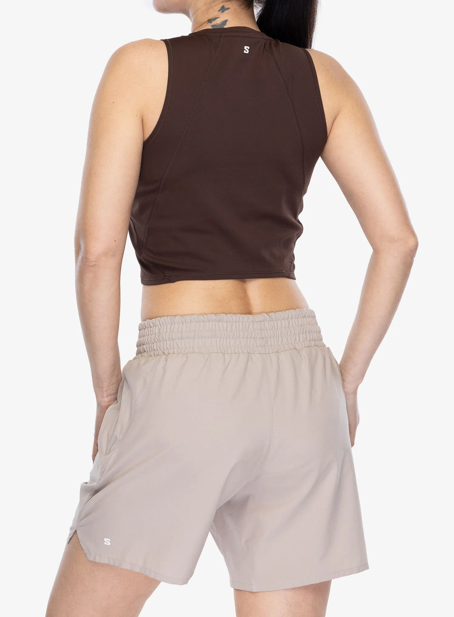 Salomon Shakeout BliSS Tanklette Női top - coffee