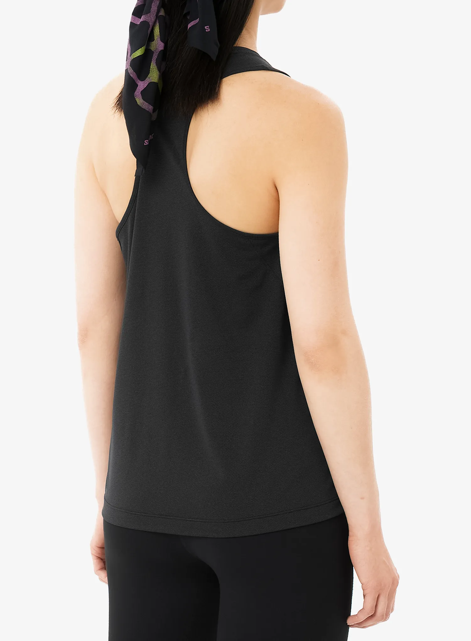 Salomon Shkout Core Tank GFX Női top - deep black