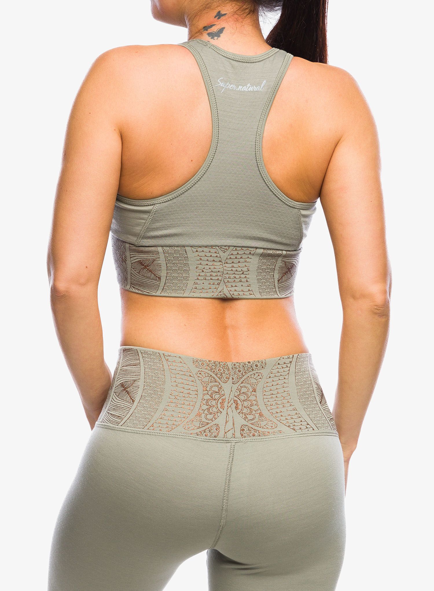 Super.natural Arabesque Lf Top Női top - dried sage/copper