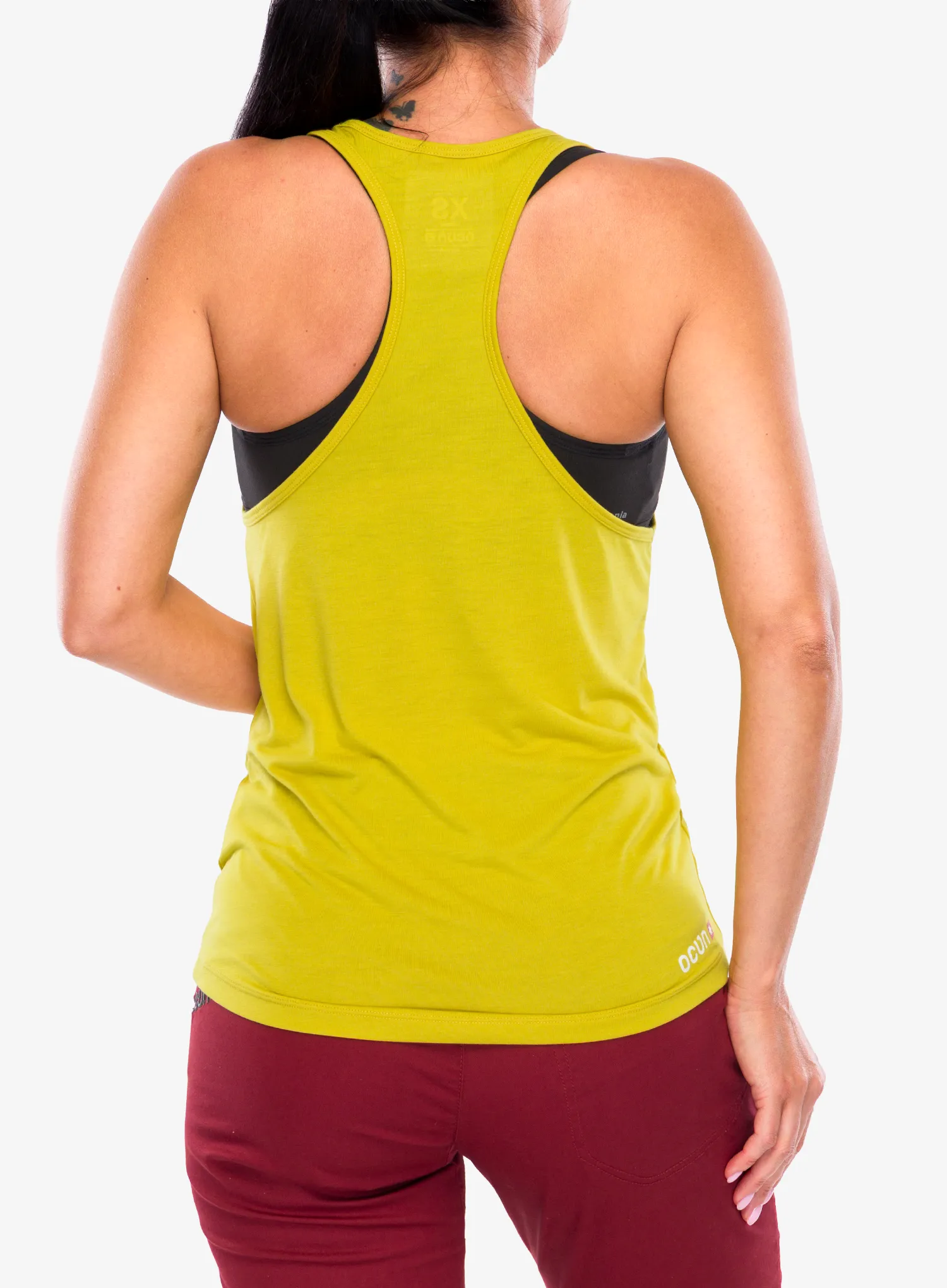 Ocun Fionna Top Női Mászótop - yellow antique moss