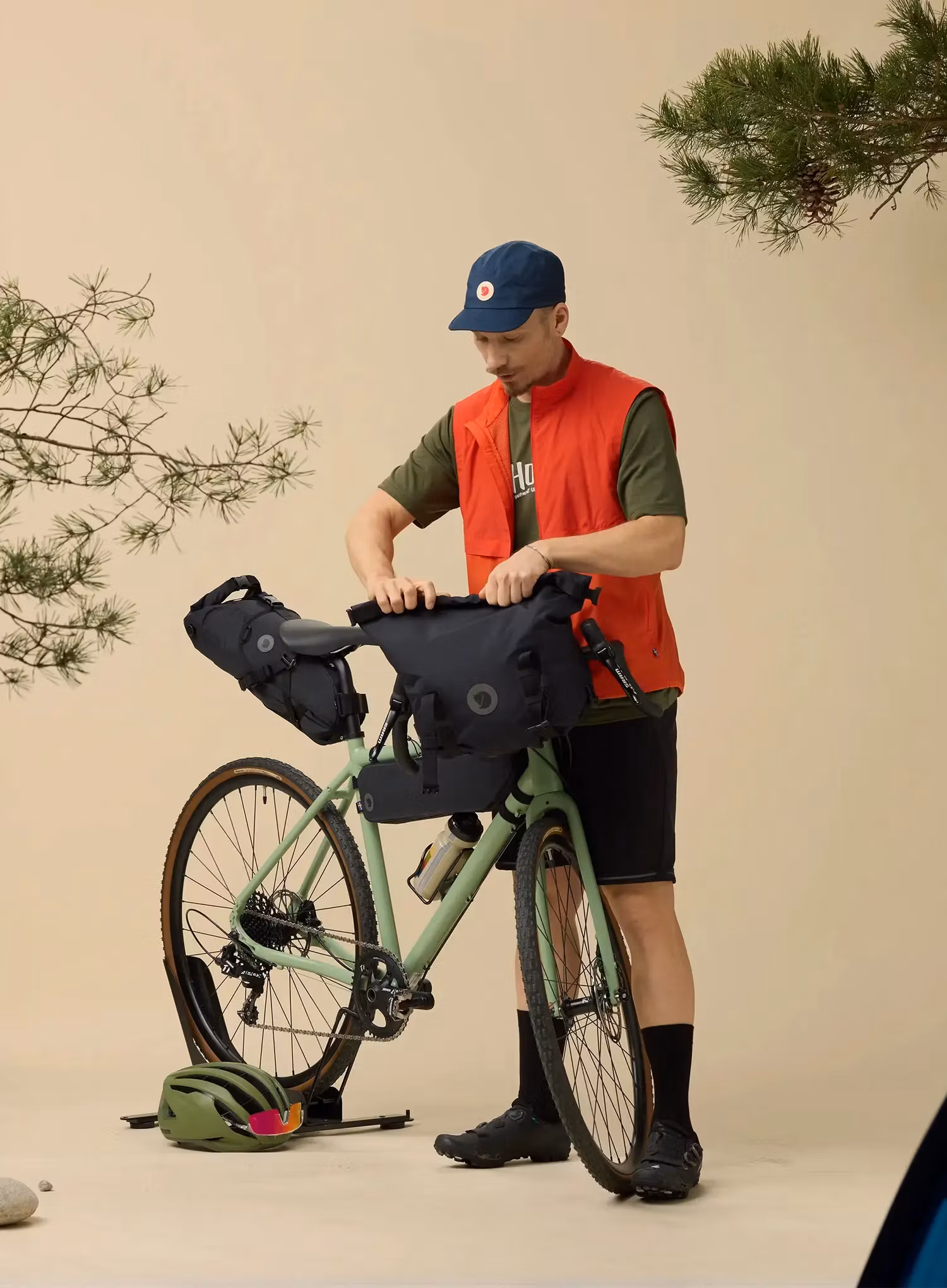 Fjallraven Hoja Handlebar Rolltop Kormánytáska - black