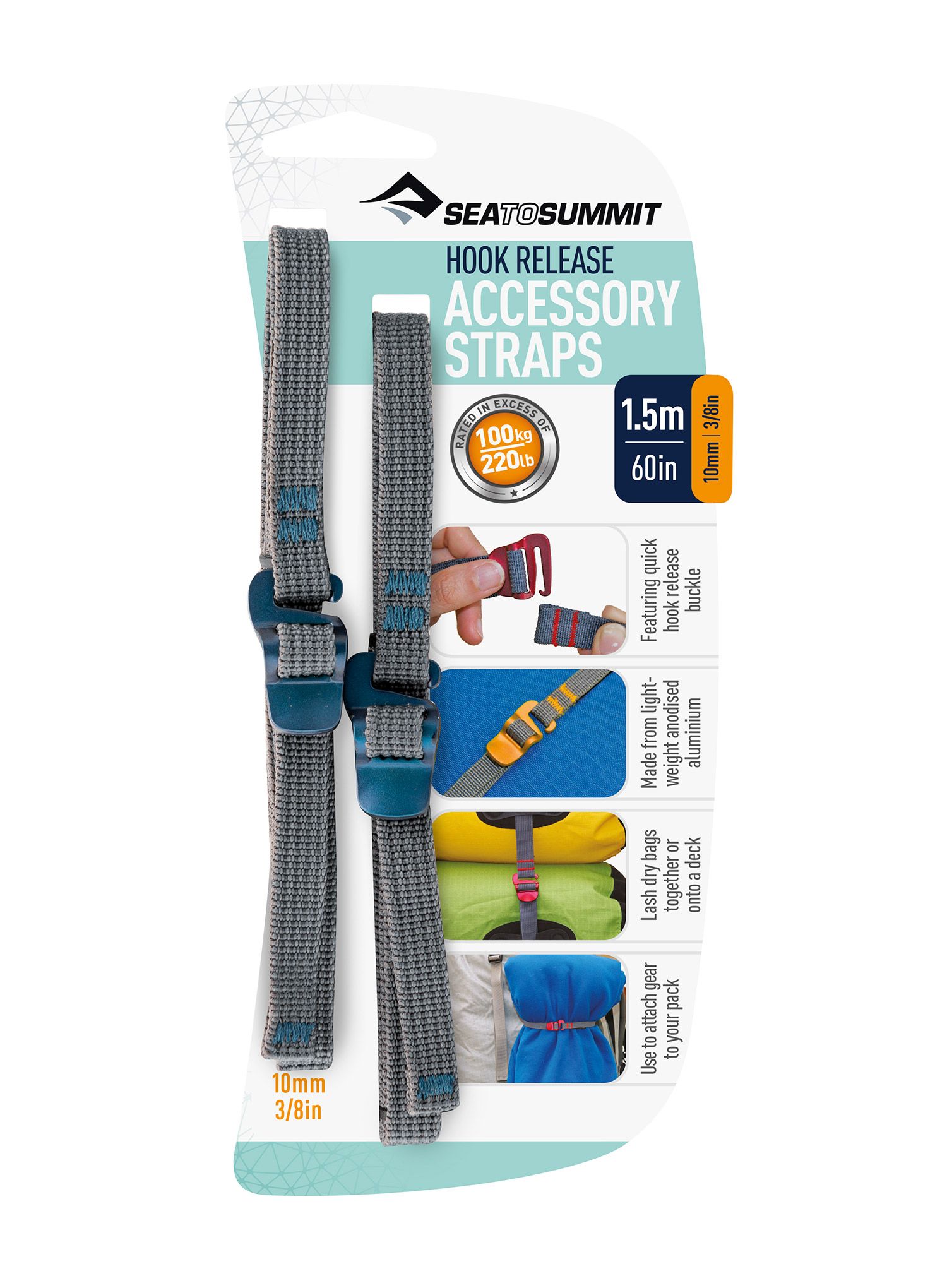 Sea To Summit Accesory Straps 10 mm / 1.5 m Hevederek