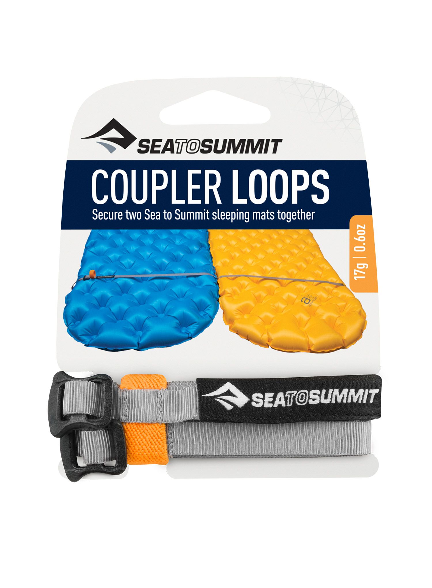 Sea To Summit Mat Coupler Kit Loops Hevederek - grey