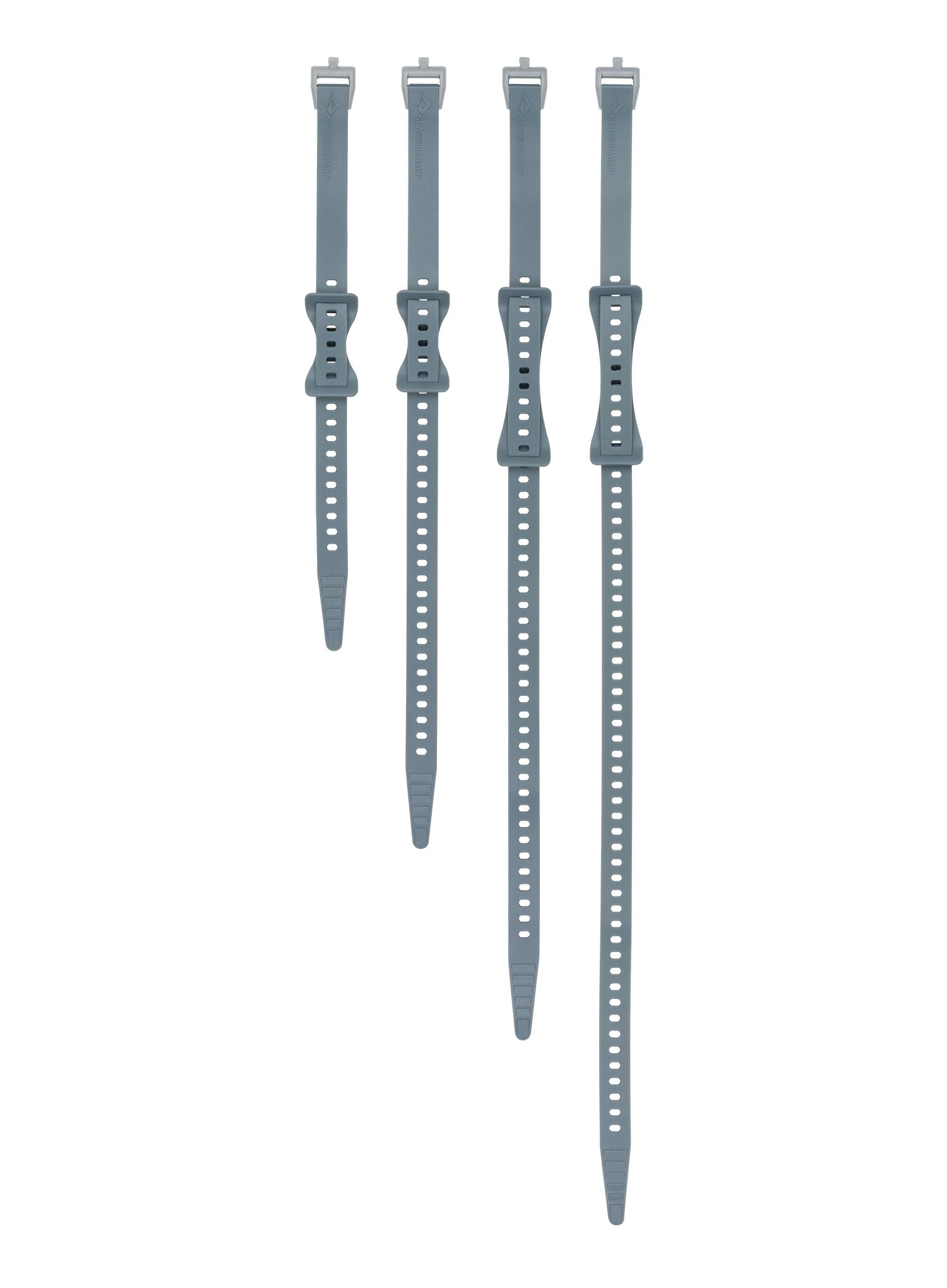 Sea To Summit Stretch-Loc Set - All Sizes 20 mm 4 Pack Hevederek - grey