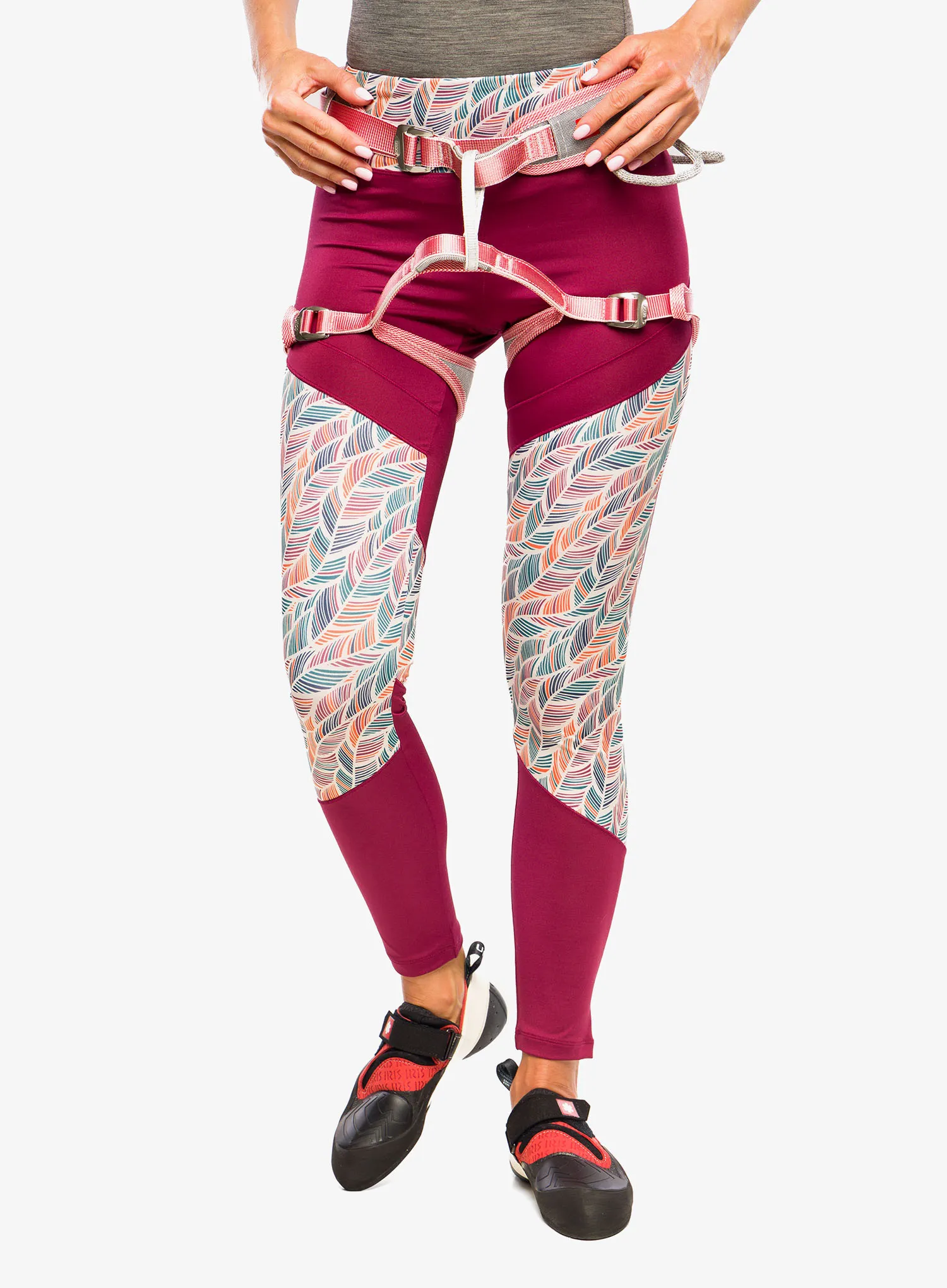Ocun Twist Tech Eco Lady Női beülő sziklamászáshoz - grey/red