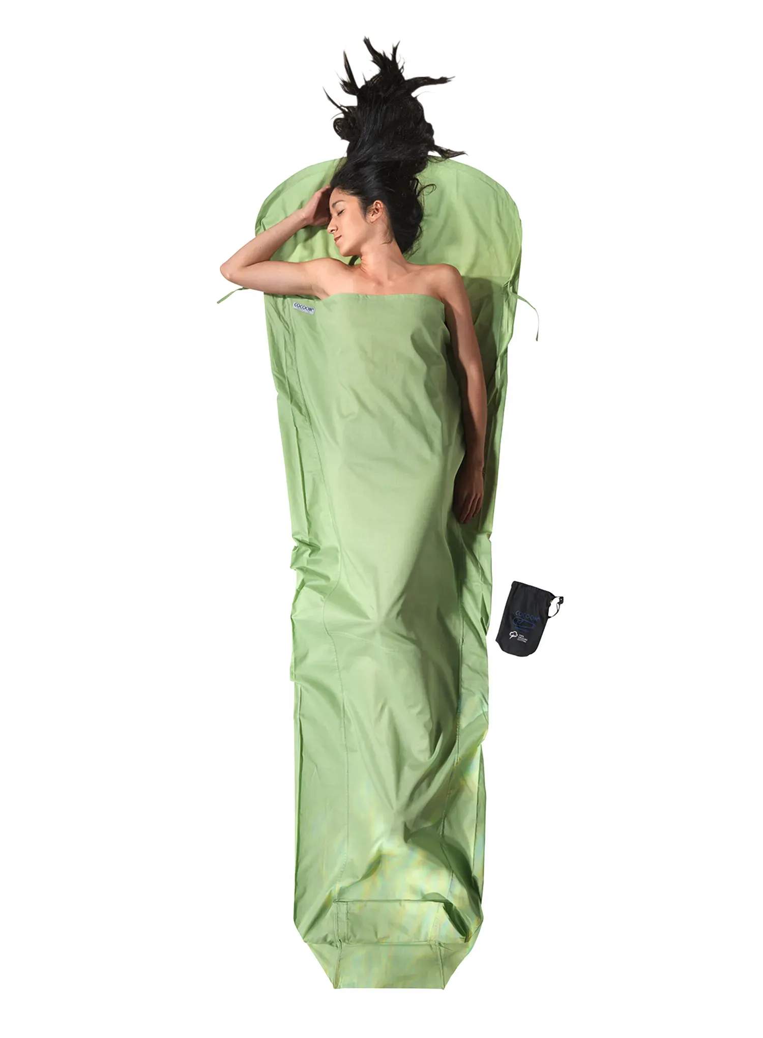 Cocoon MummyLiner - Organic Cotton Hálózsákbélés - forest shade