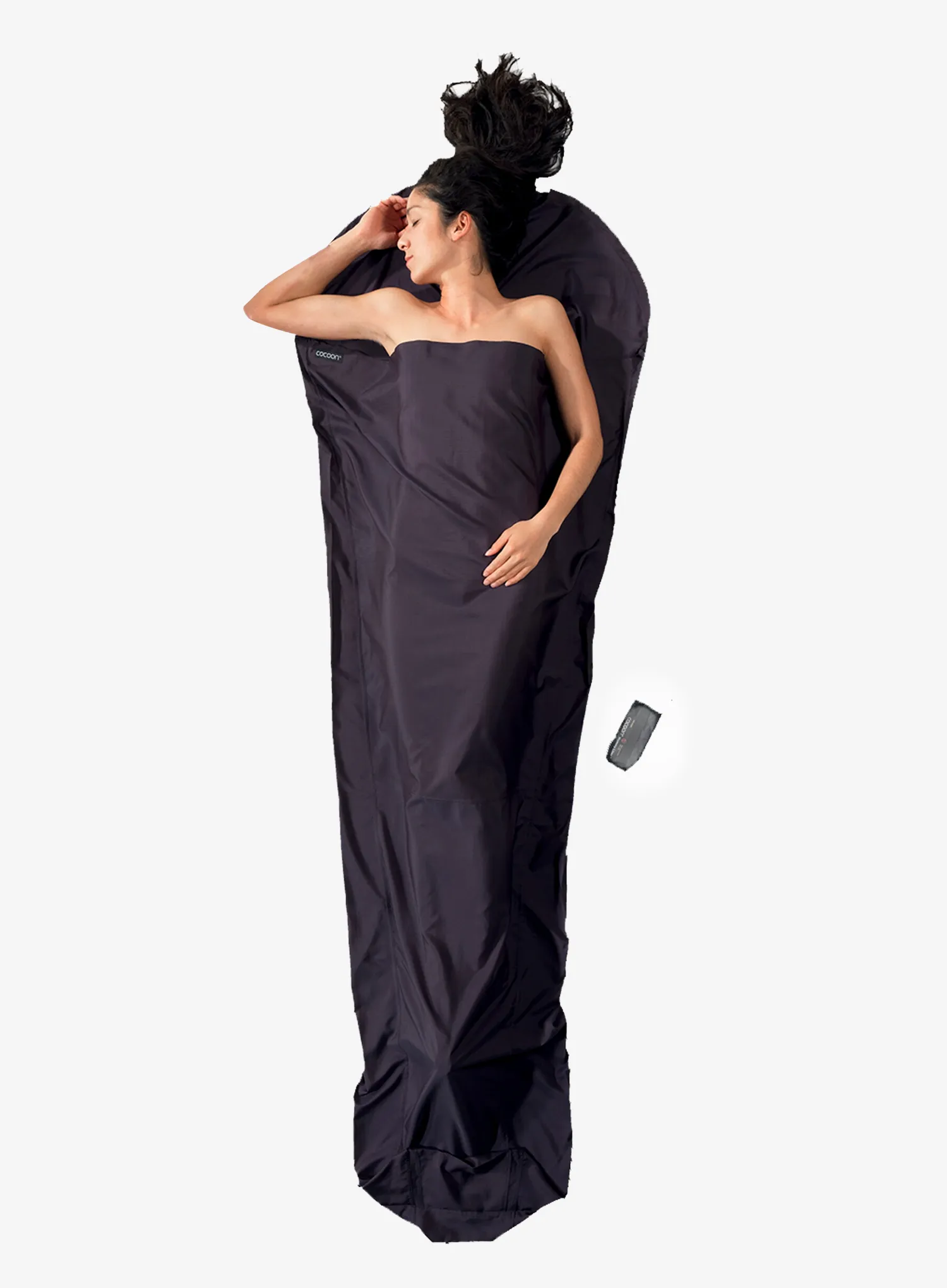 Cocoon MummyLiner - Thermolight Silkweight Hálózsákbélés - volcano grey